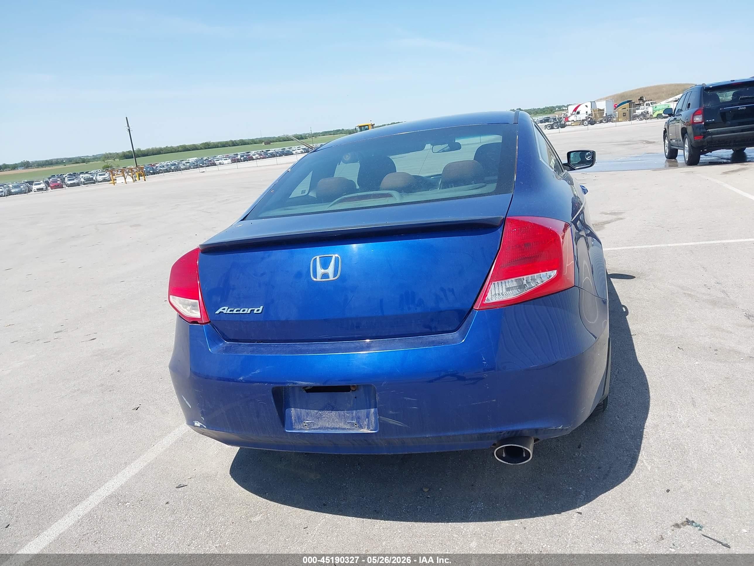 2011 Honda Accord 2.4 Ex Синий vin: 1HGCS1B76BA007878