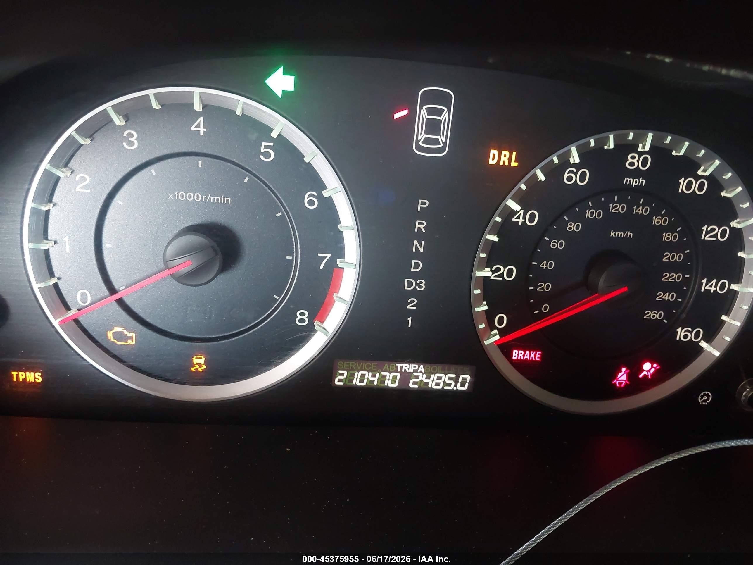 2012 Honda Accord 2.4 Ex Red vin: 1HGCS1B77CA003680