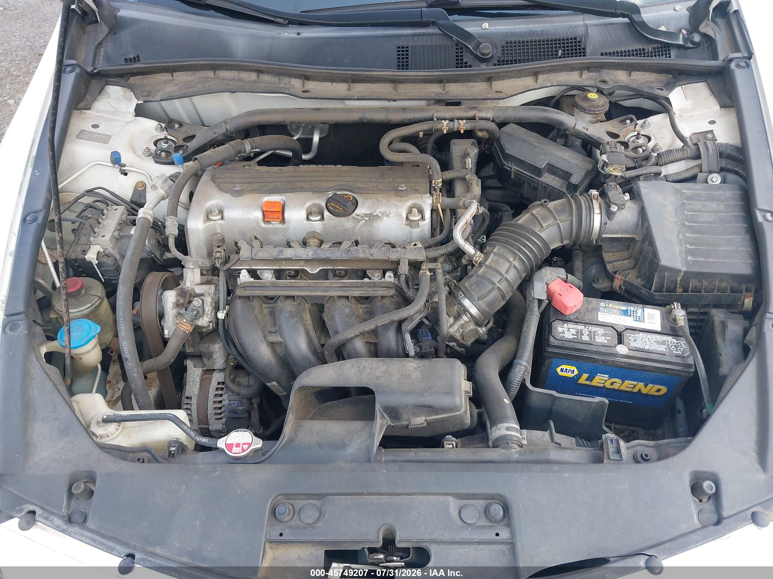 2012 Honda Accord 2.4 Ex White vin: 1HGCS1B77CA005526