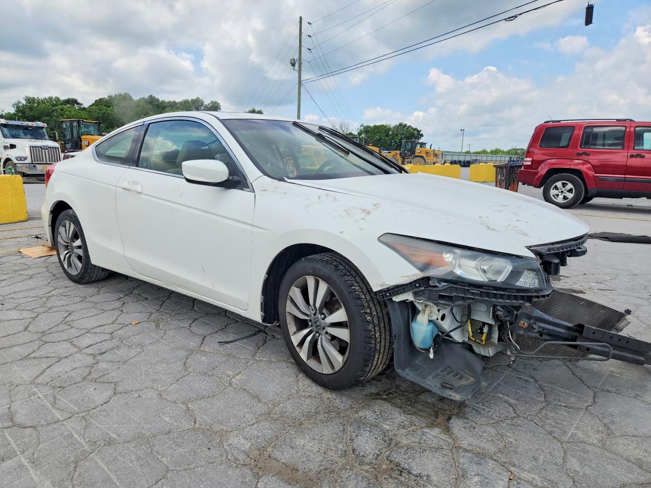 2012 Honda Accord Ex White vin: 1HGCS1B78CA005762