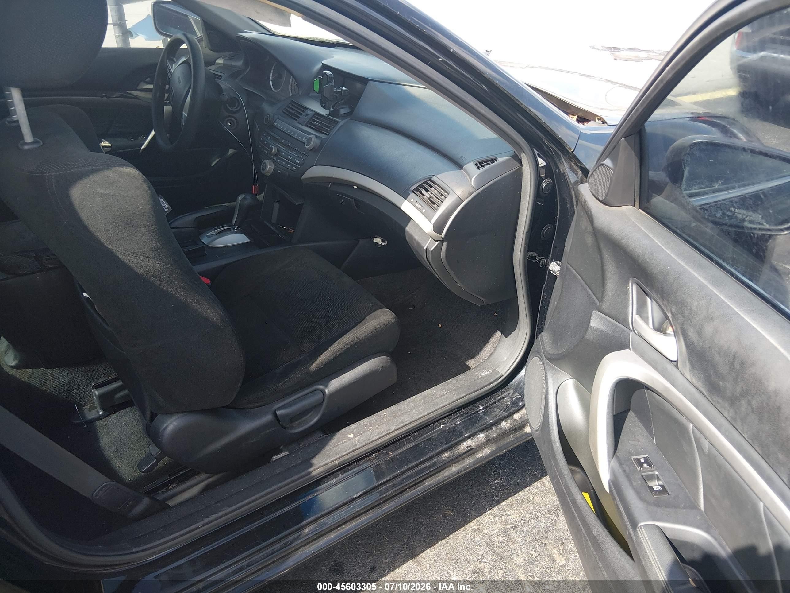 2010 Honda Accord 2.4 Ex Черный vin: 1HGCS1B79AA011289