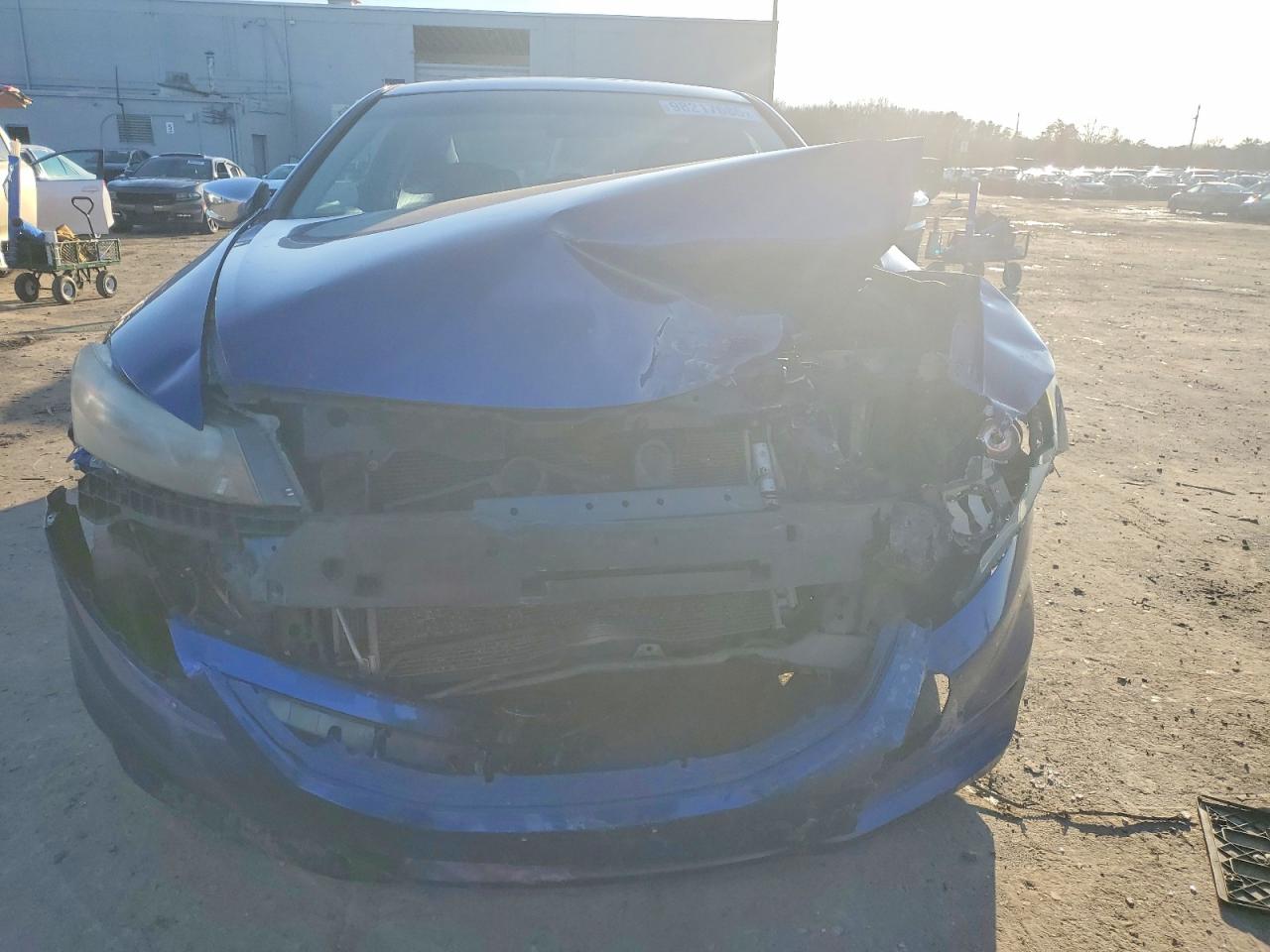 2011 Honda Accord Ex Blue vin: 1HGCS1B79BA007602