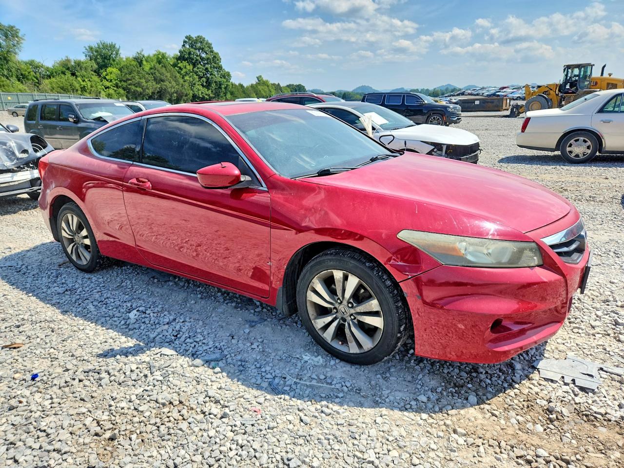 2011 Honda Accord Ex Красный vin: 1HGCS1B79BA011553