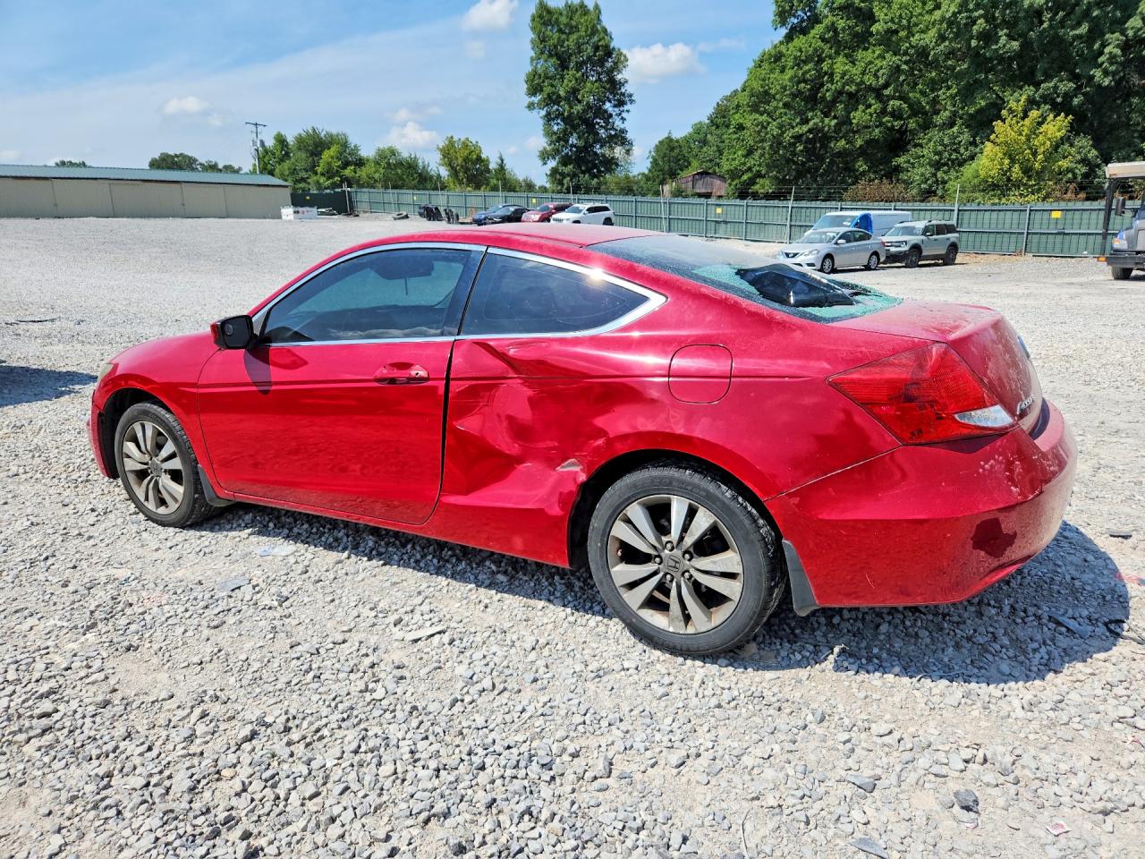 2011 Honda Accord Ex Красный vin: 1HGCS1B79BA011553