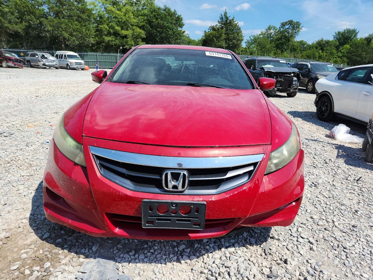2011 Honda Accord Ex Красный vin: 1HGCS1B79BA011553