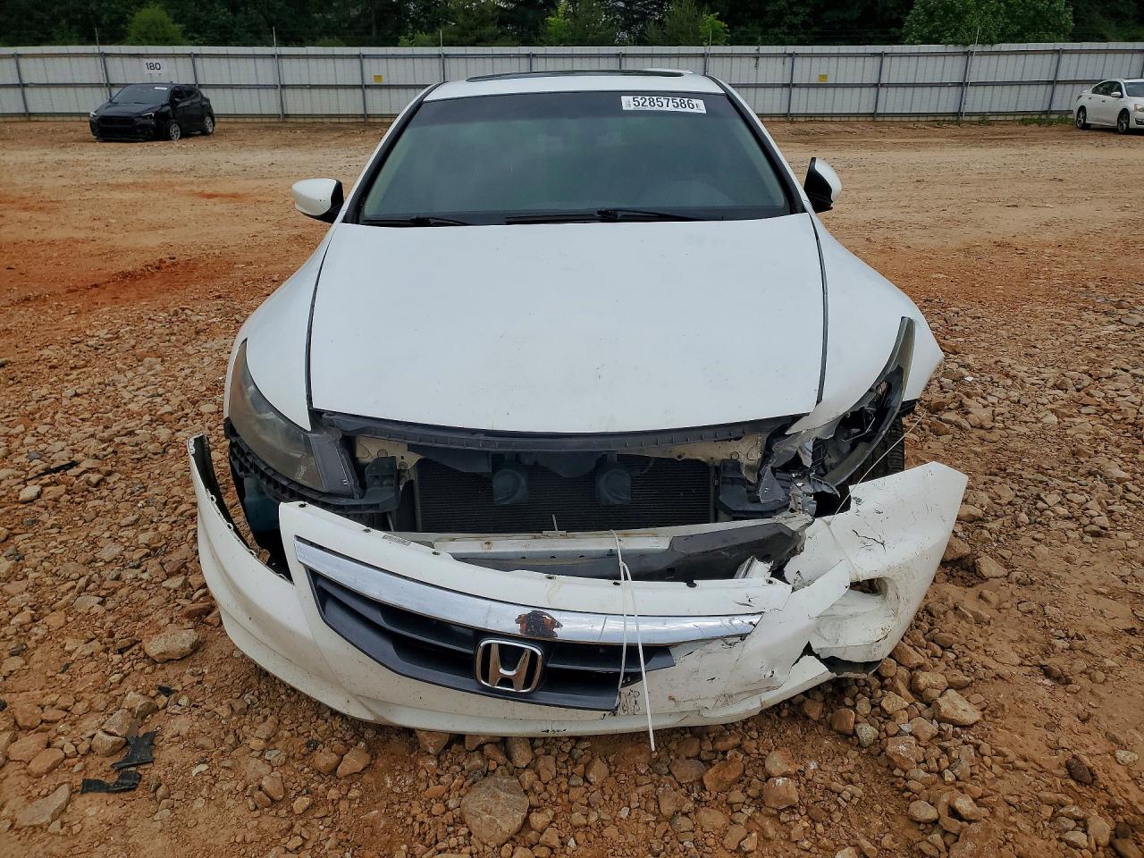 2012 Honda Accord Ex White vin: 1HGCS1B7XCA013863