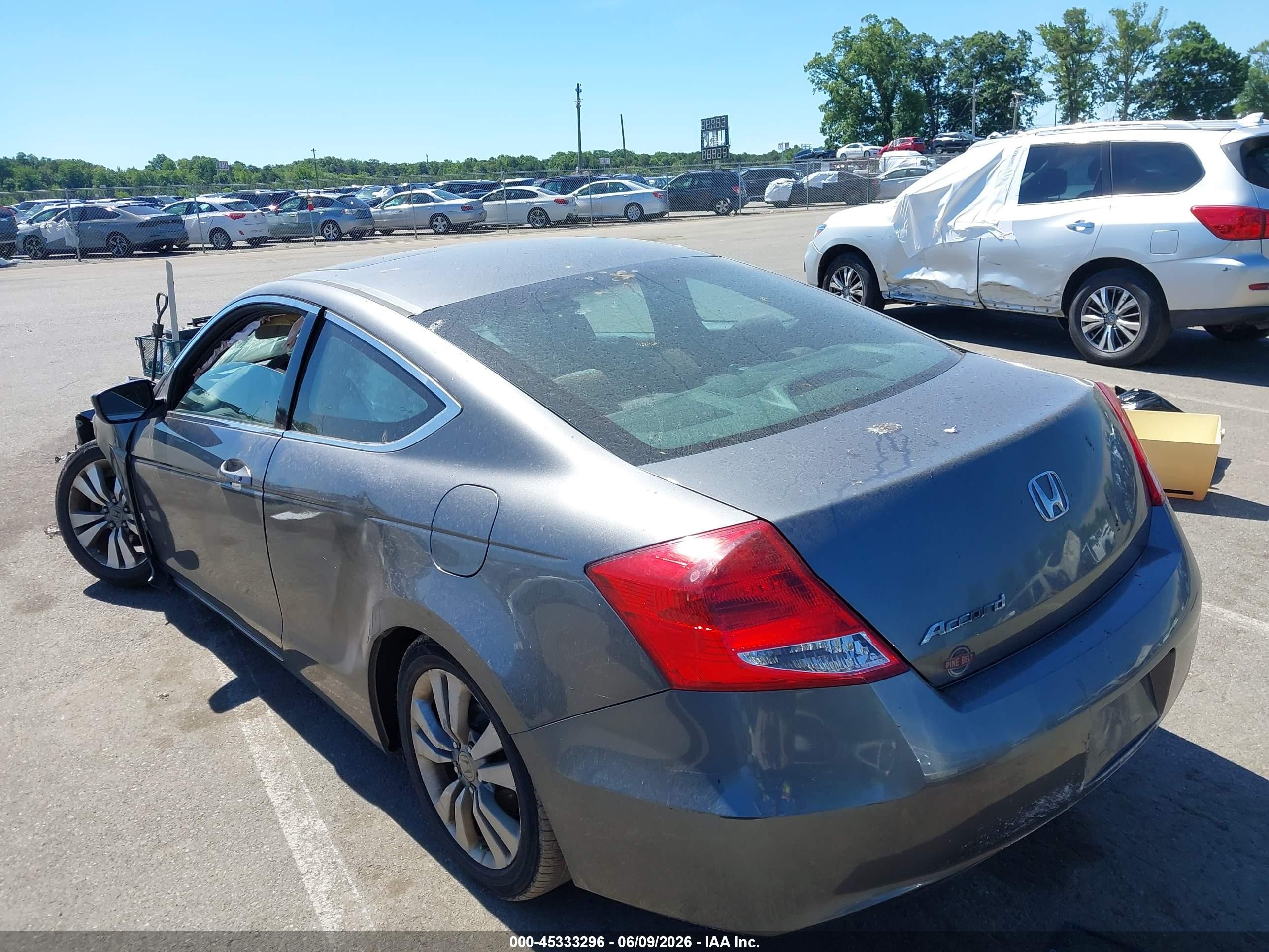 2012 Honda Accord 2.4 Ex Gray vin: 1HGCS1B7XCA018514
