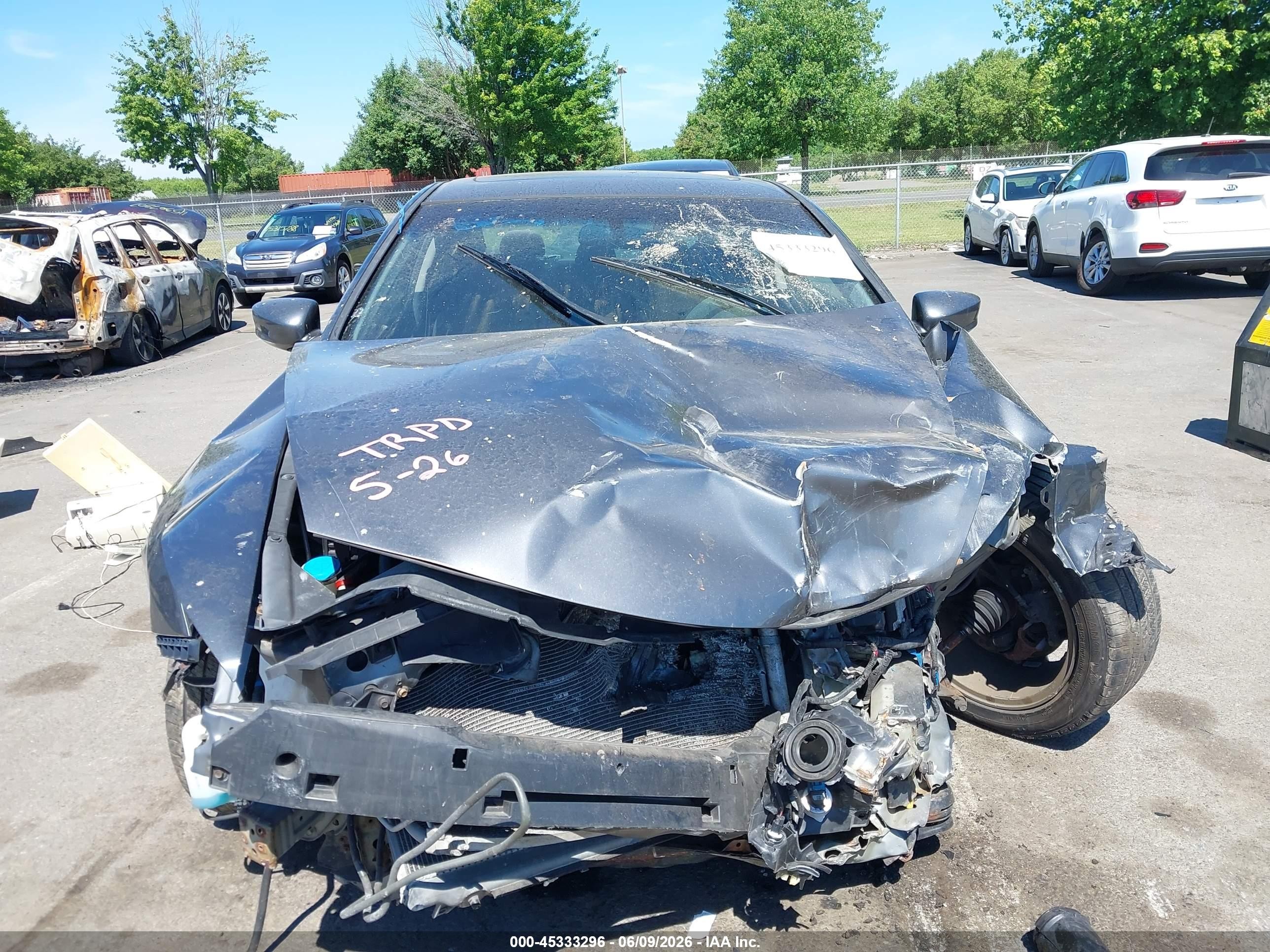 2012 Honda Accord 2.4 Ex Gray vin: 1HGCS1B7XCA018514