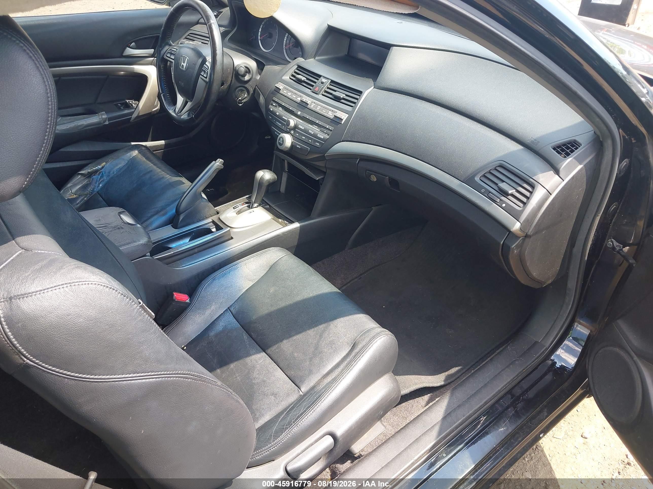 2010 Honda Accord 2.4 Ex-l Black vin: 1HGCS1B80AA013909