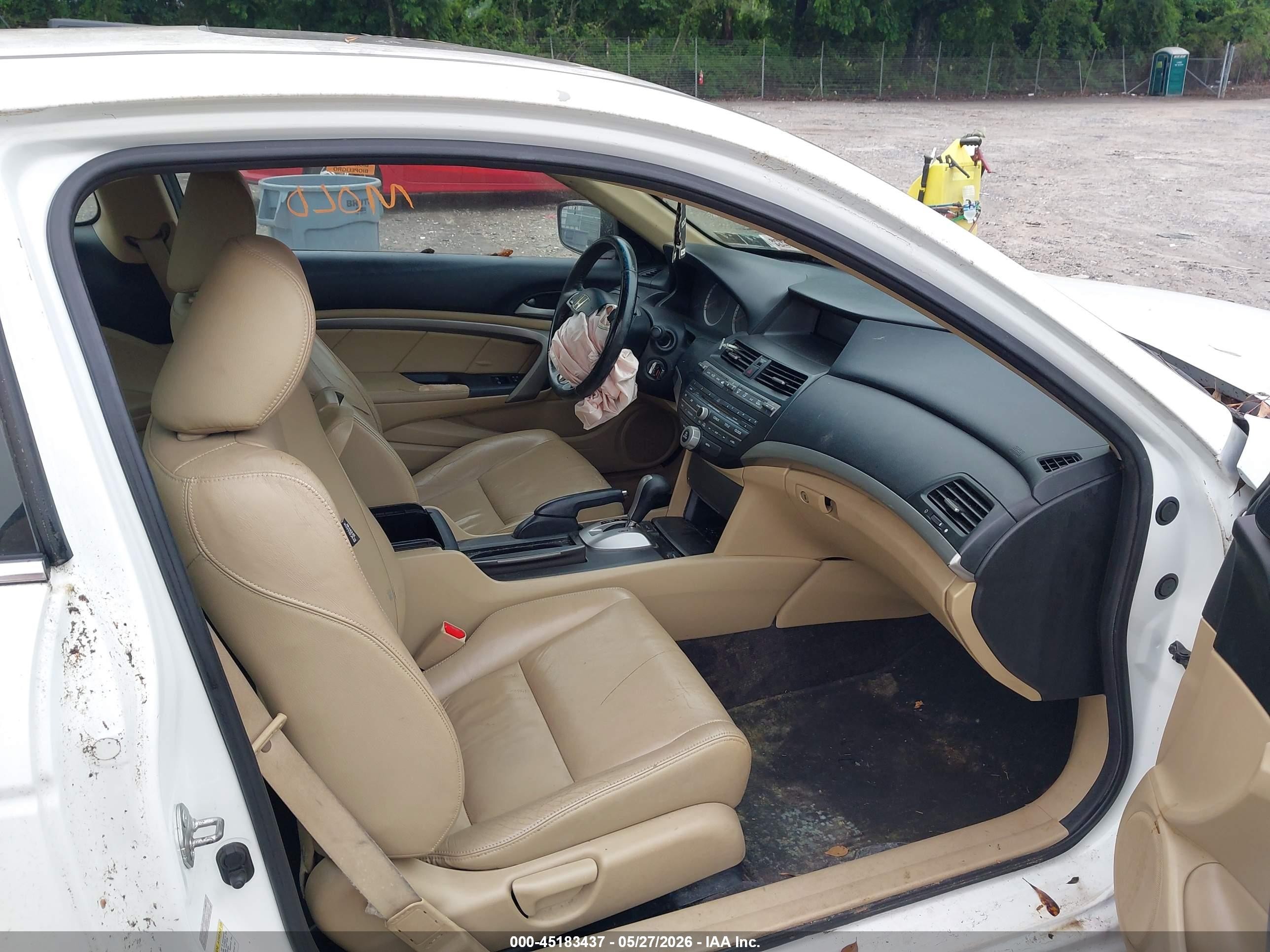 2011 Honda Accord 2.4 Ex-l Белый vin: 1HGCS1B80BA004760