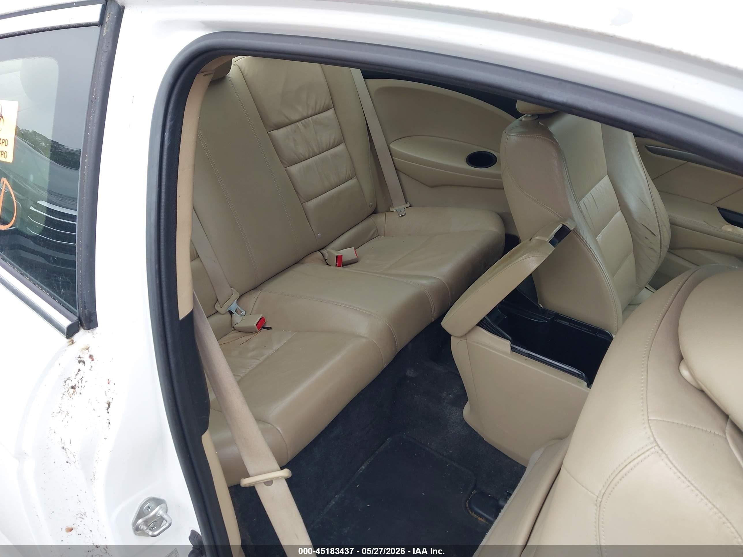 2011 Honda Accord 2.4 Ex-l Белый vin: 1HGCS1B80BA004760