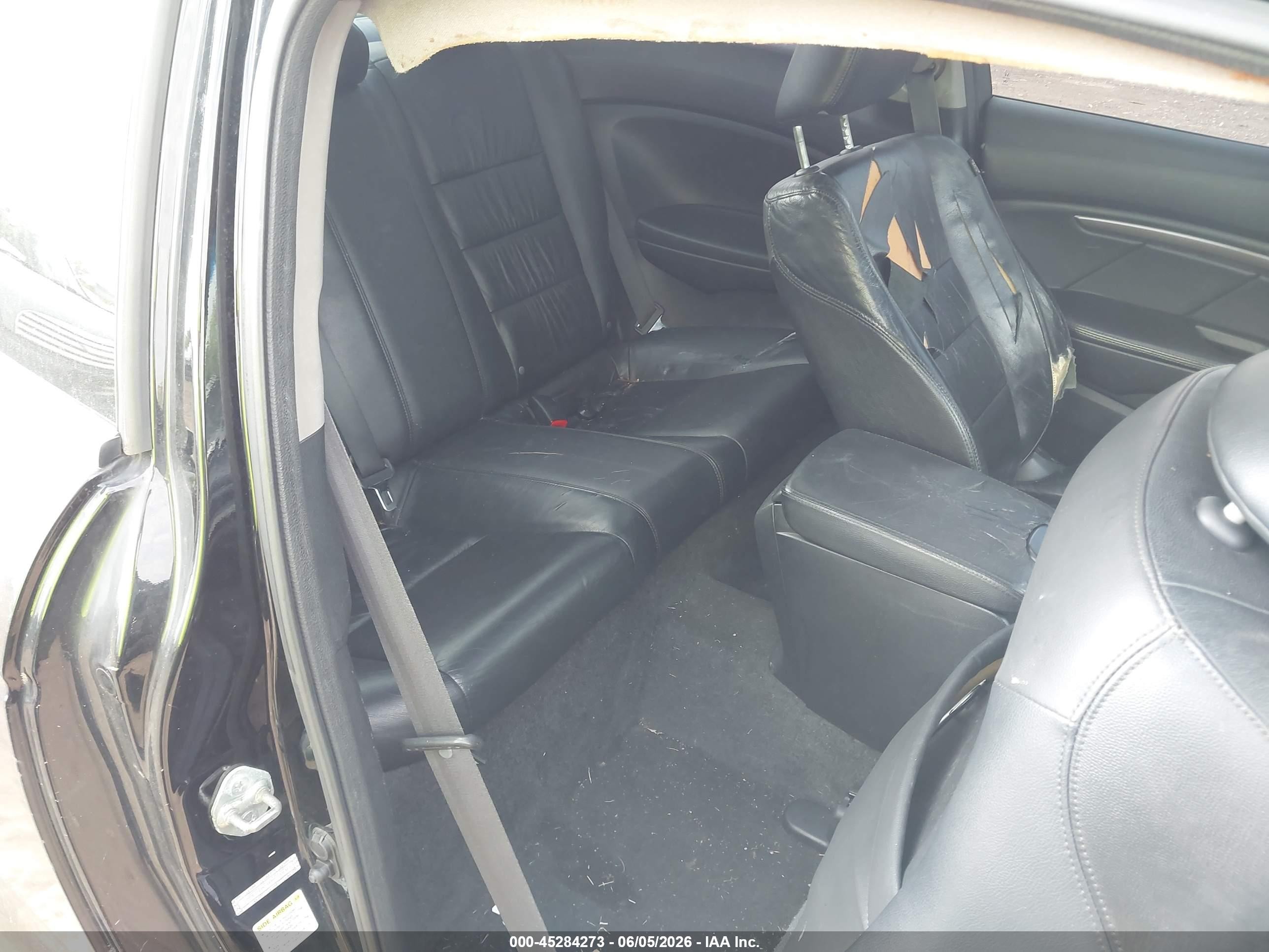 2010 Honda Accord 2.4 Ex-l Black vin: 1HGCS1B81AA010209