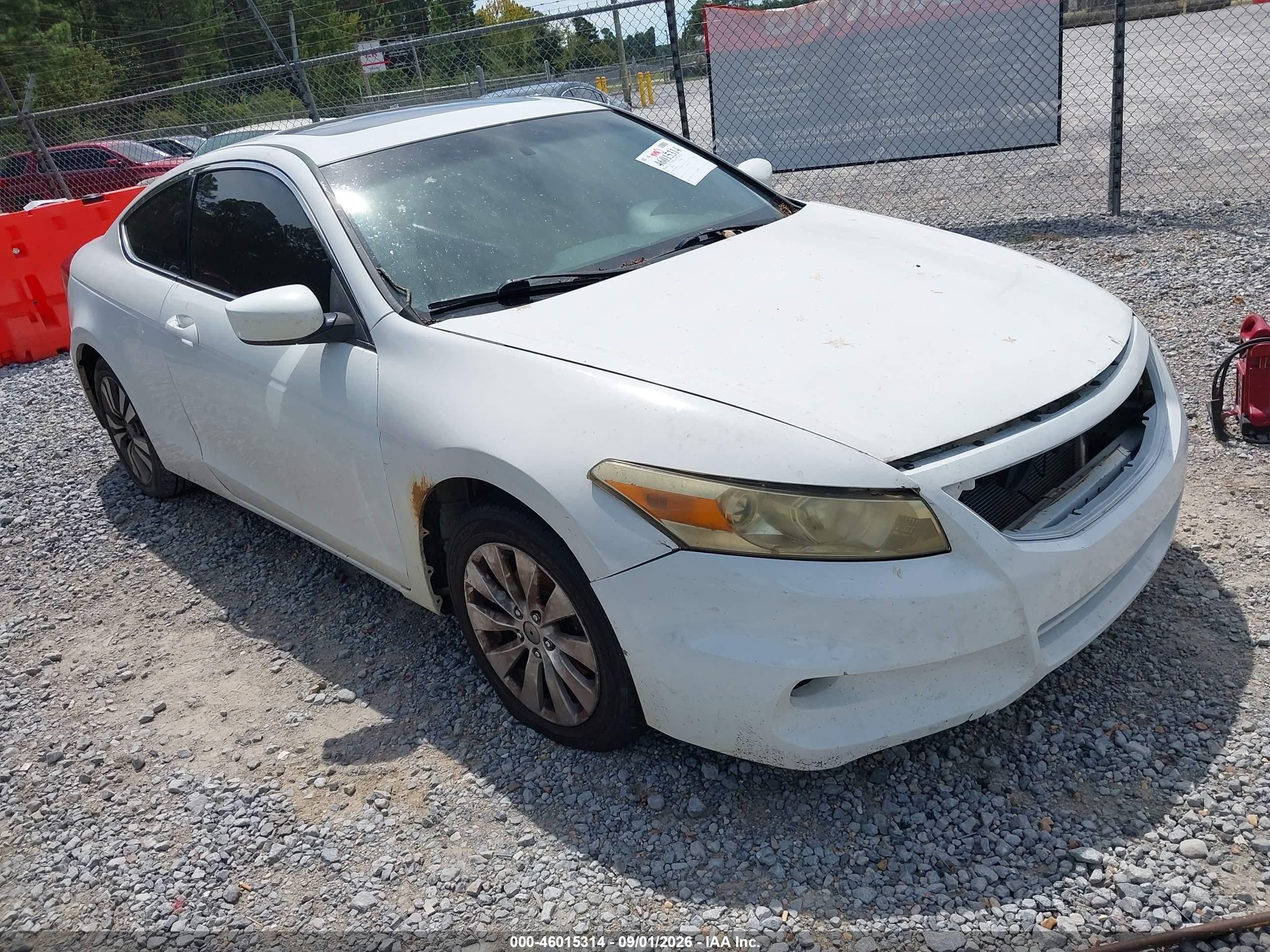 2012 Honda Accord 2.4 Ex-l White vin: 1HGCS1B81CA009595