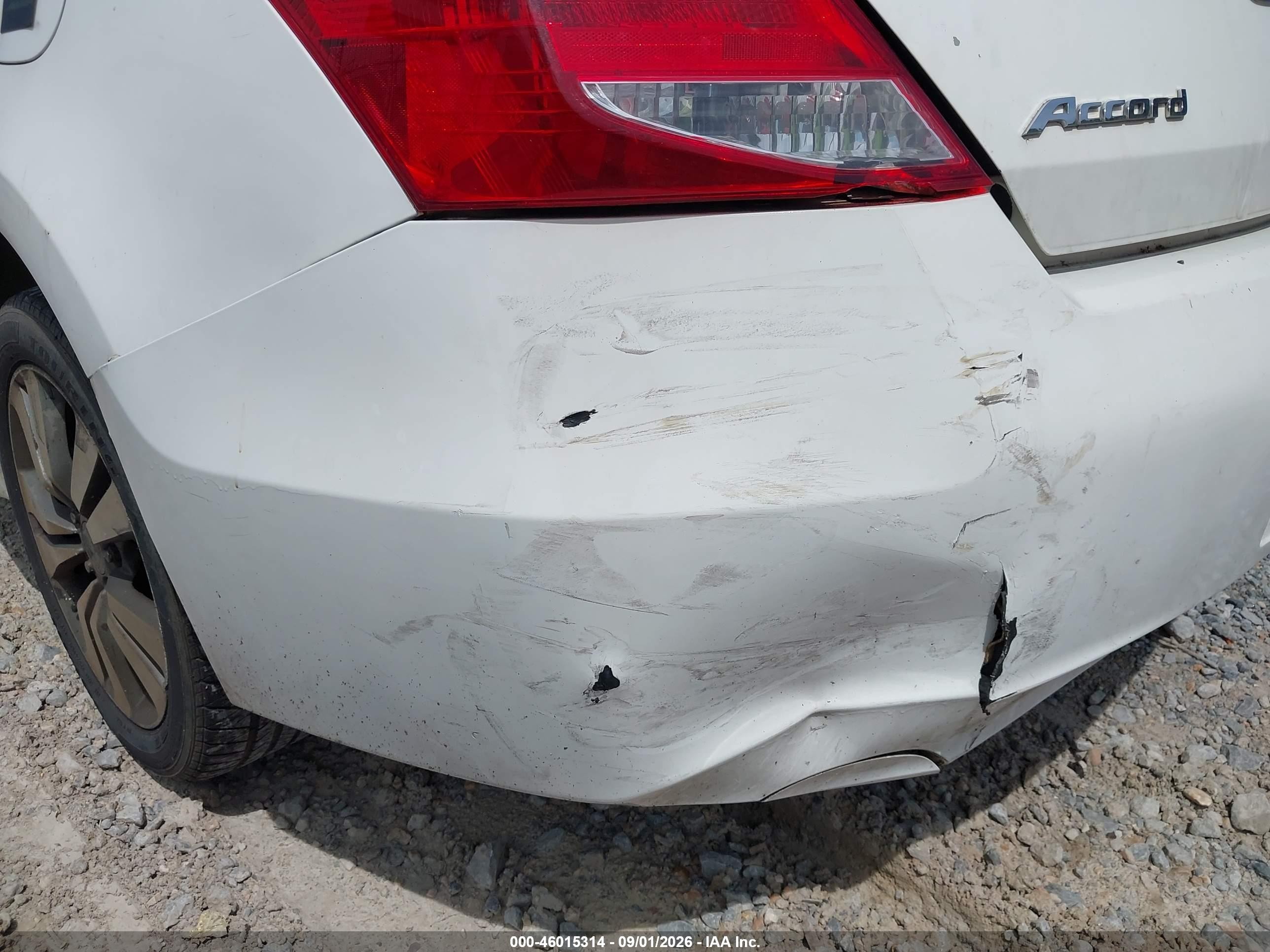 2012 Honda Accord 2.4 Ex-l White vin: 1HGCS1B81CA009595