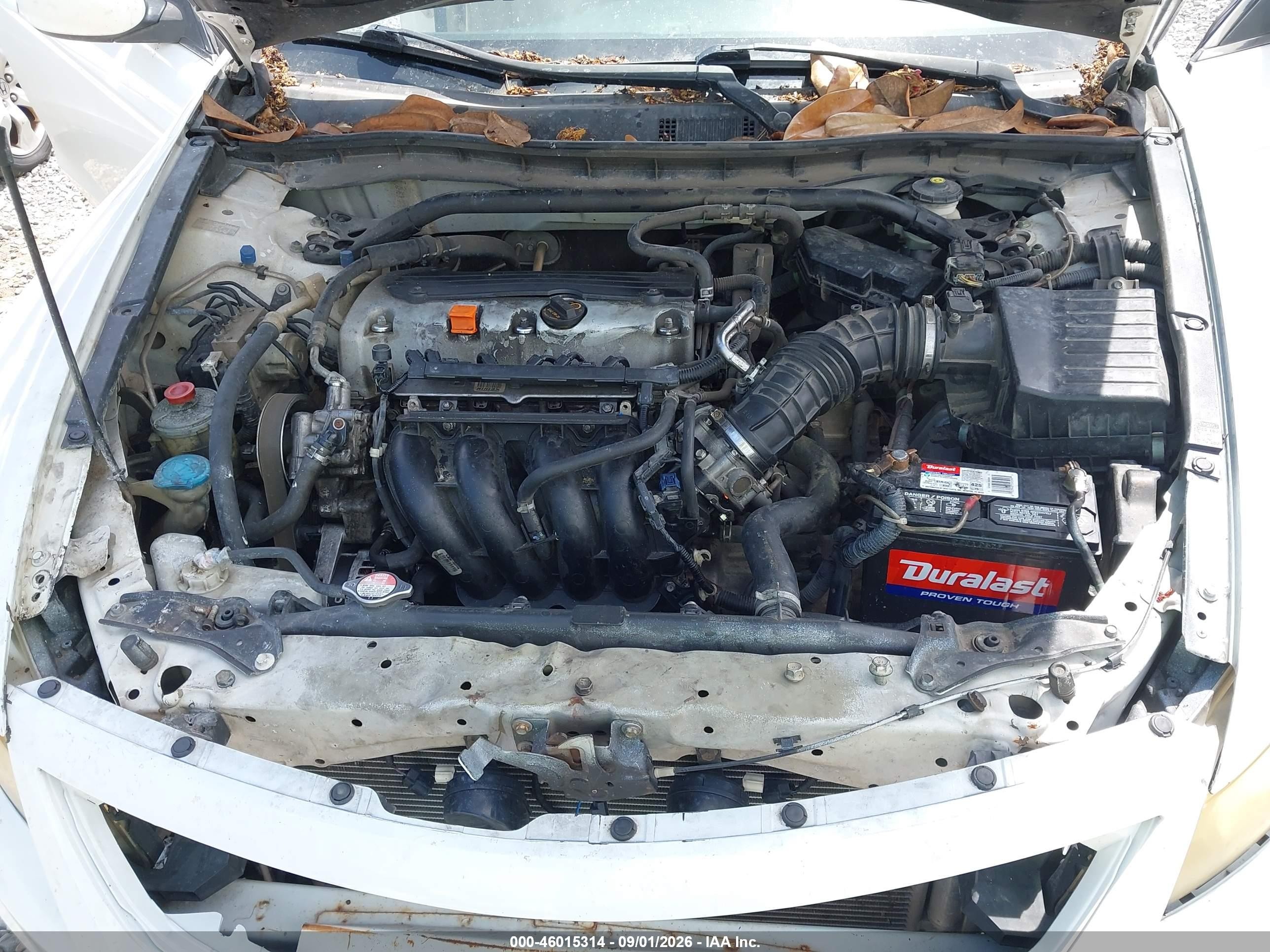 2012 Honda Accord 2.4 Ex-l White vin: 1HGCS1B81CA009595
