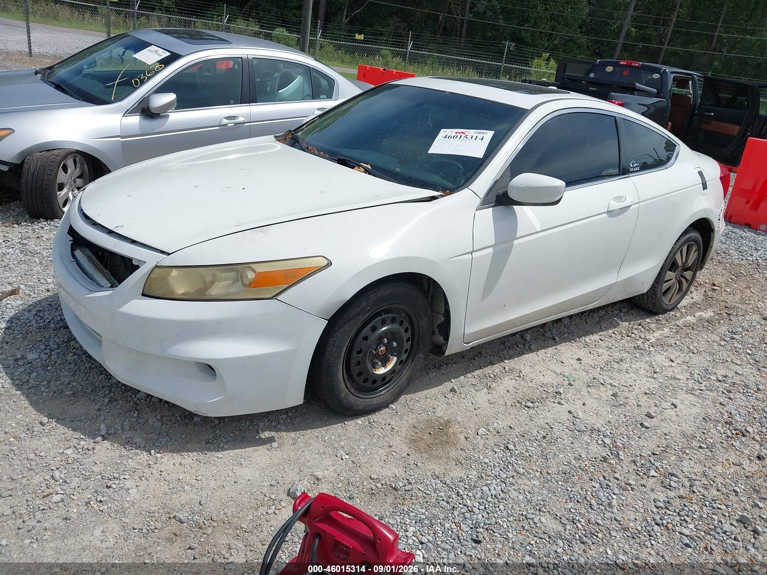 2012 Honda Accord 2.4 Ex-l White vin: 1HGCS1B81CA009595