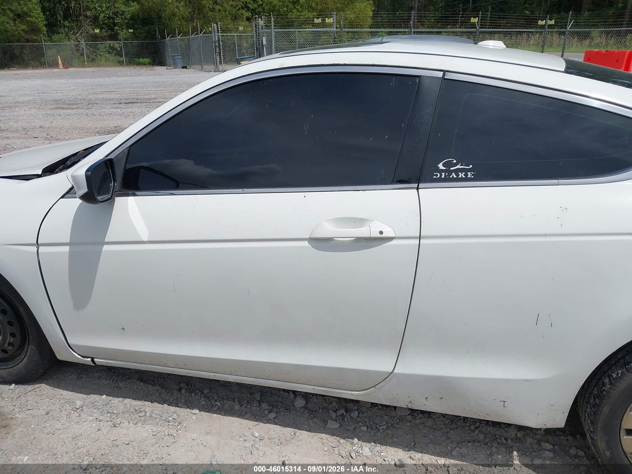 2012 Honda Accord 2.4 Ex-l White vin: 1HGCS1B81CA009595