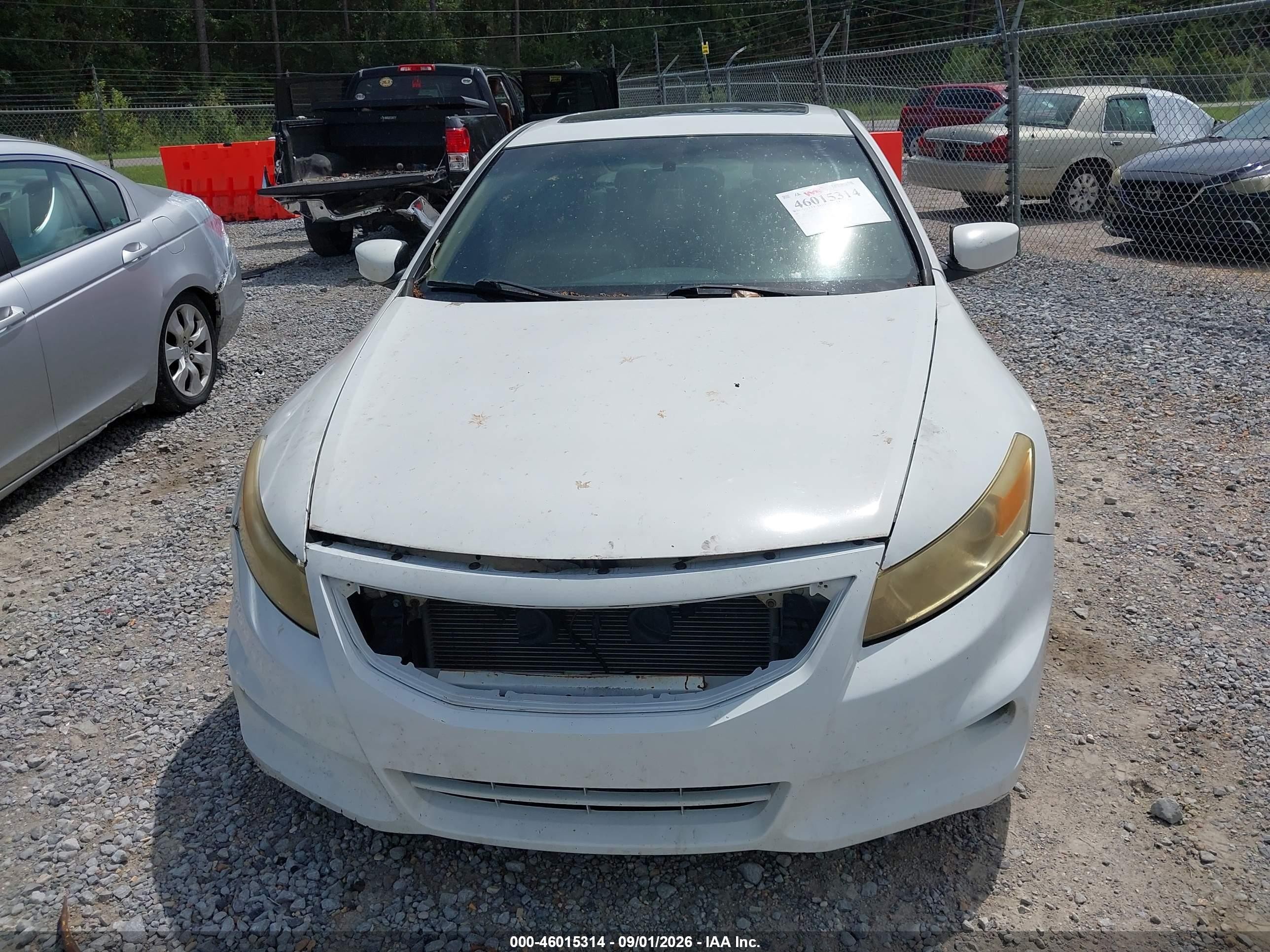 2012 Honda Accord 2.4 Ex-l White vin: 1HGCS1B81CA009595