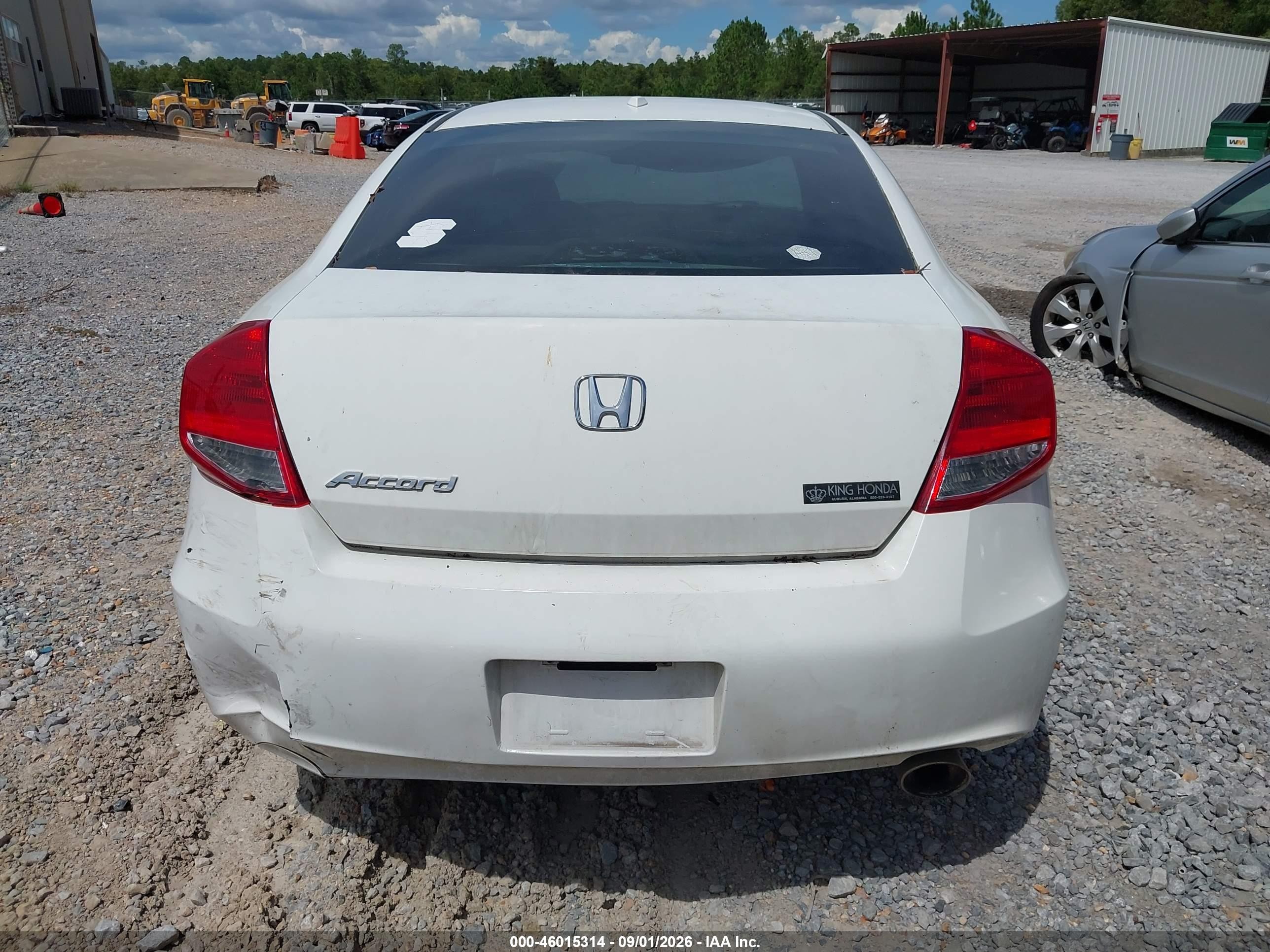 2012 Honda Accord 2.4 Ex-l White vin: 1HGCS1B81CA009595