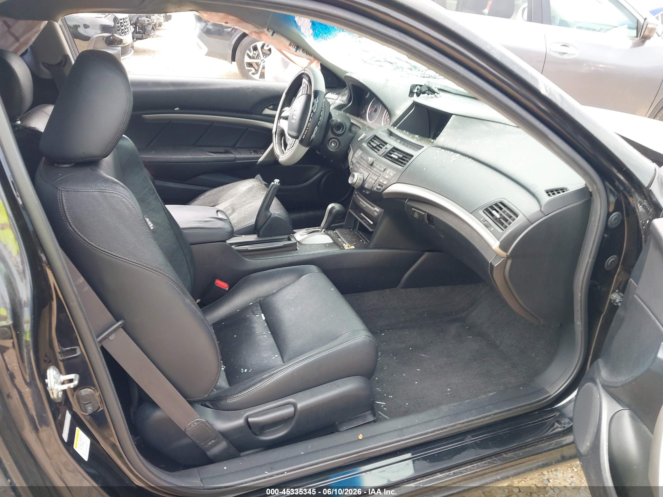 2012 Honda Accord 2.4 Ex-l Black vin: 1HGCS1B81CA009970