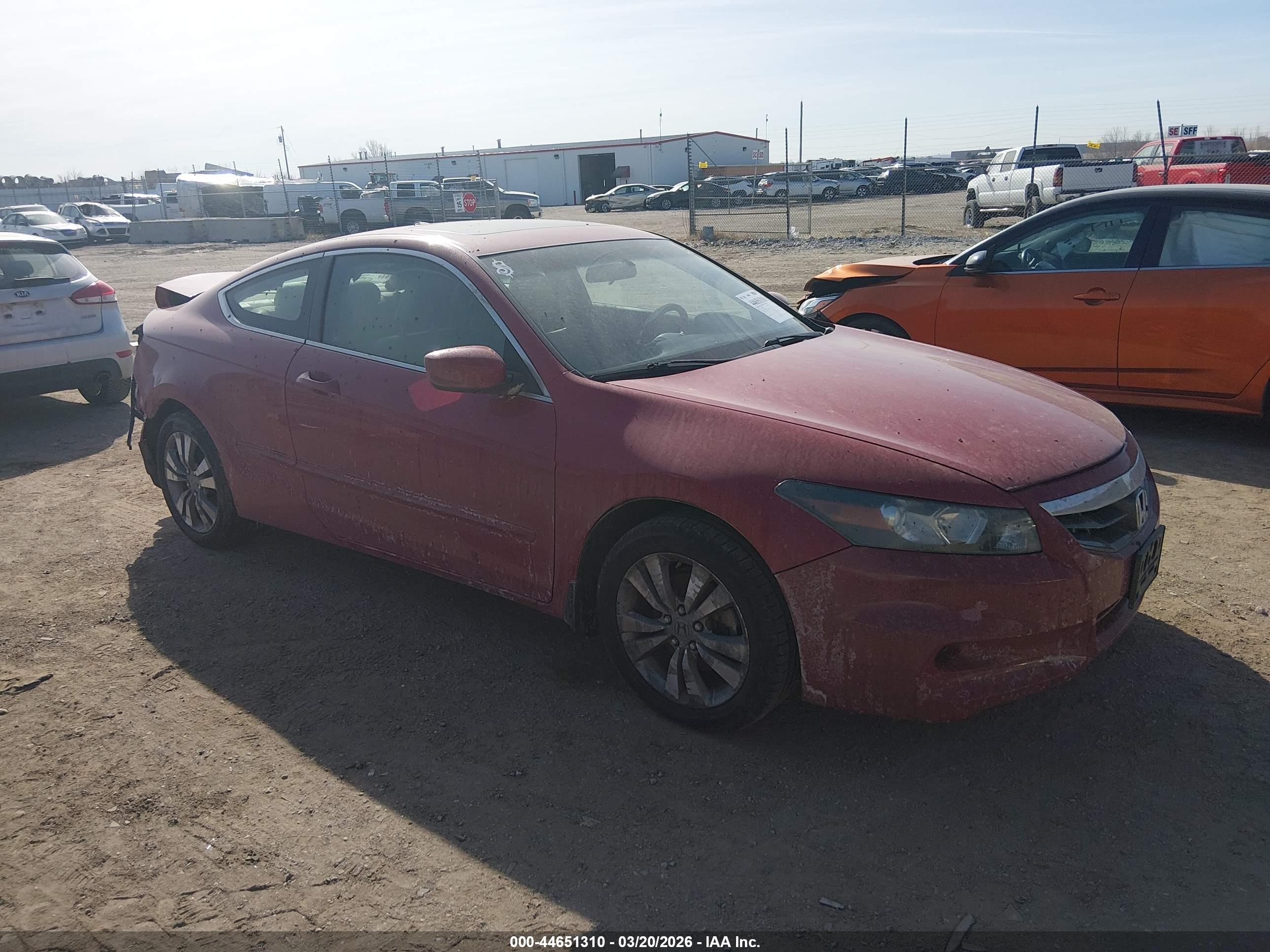 2012 Honda Accord 2.4 Ex-l Красный vin: 1HGCS1B81CA010326