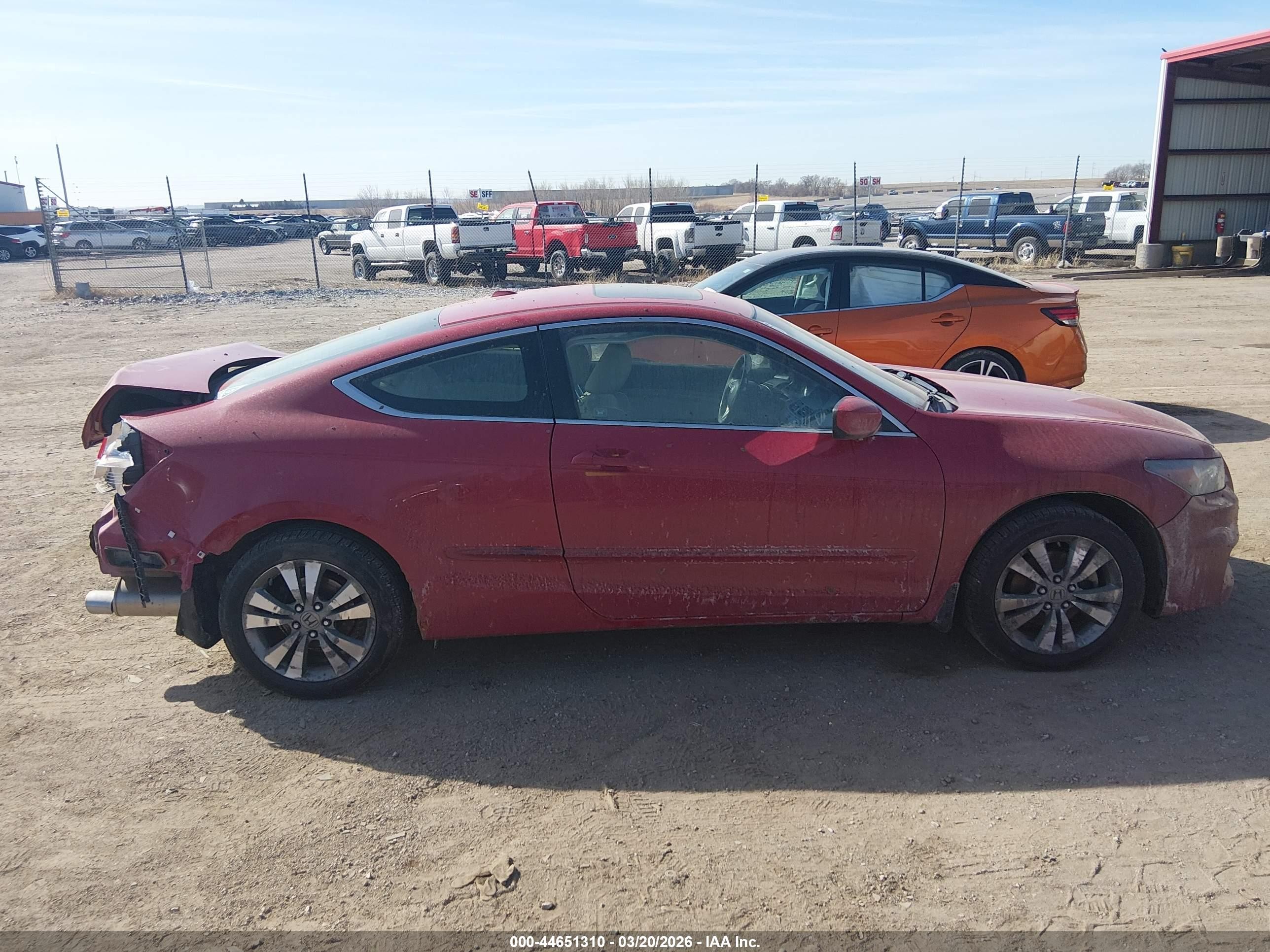 2012 Honda Accord 2.4 Ex-l Red vin: 1HGCS1B81CA010326