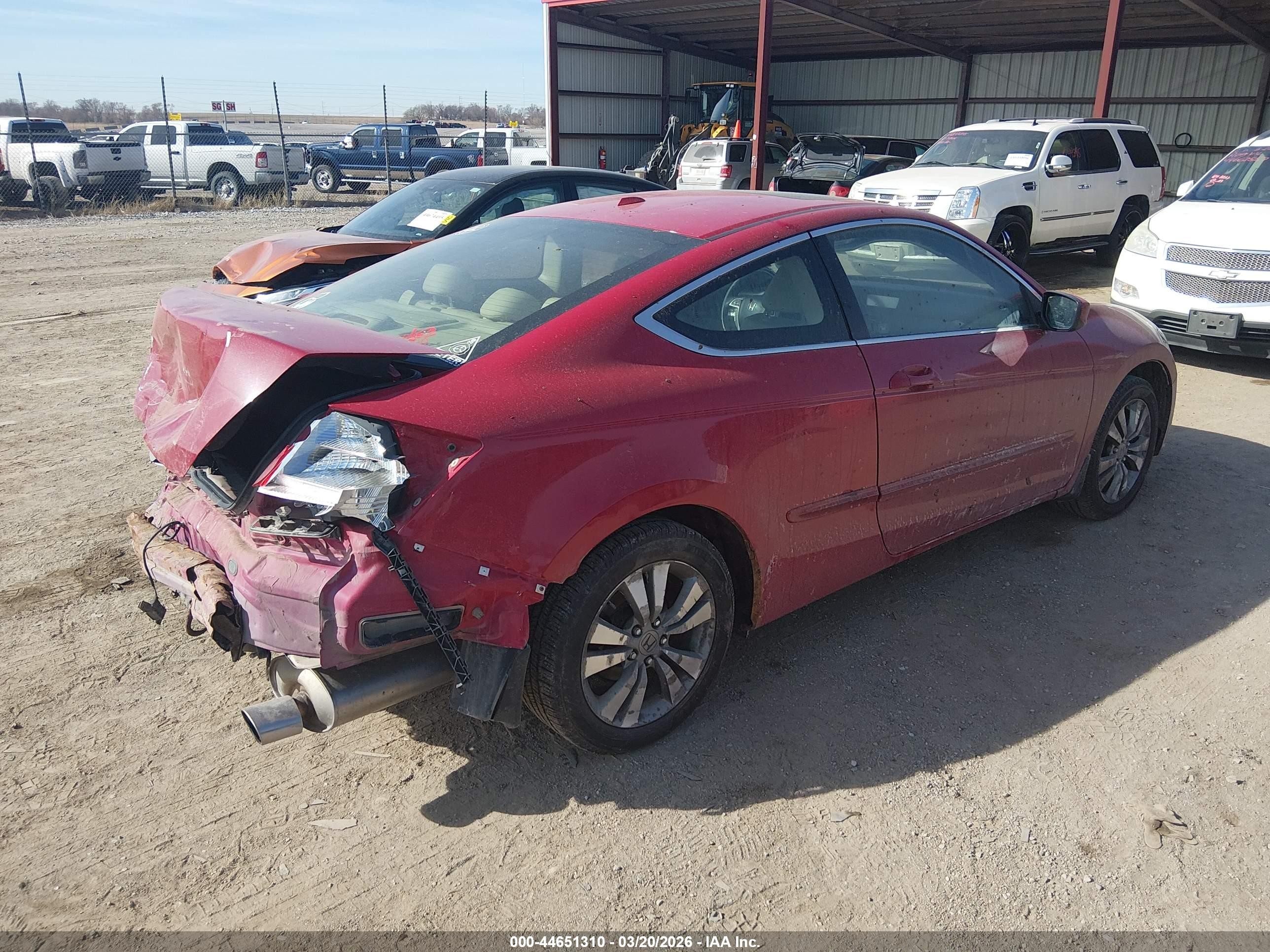 2012 Honda Accord 2.4 Ex-l Red vin: 1HGCS1B81CA010326
