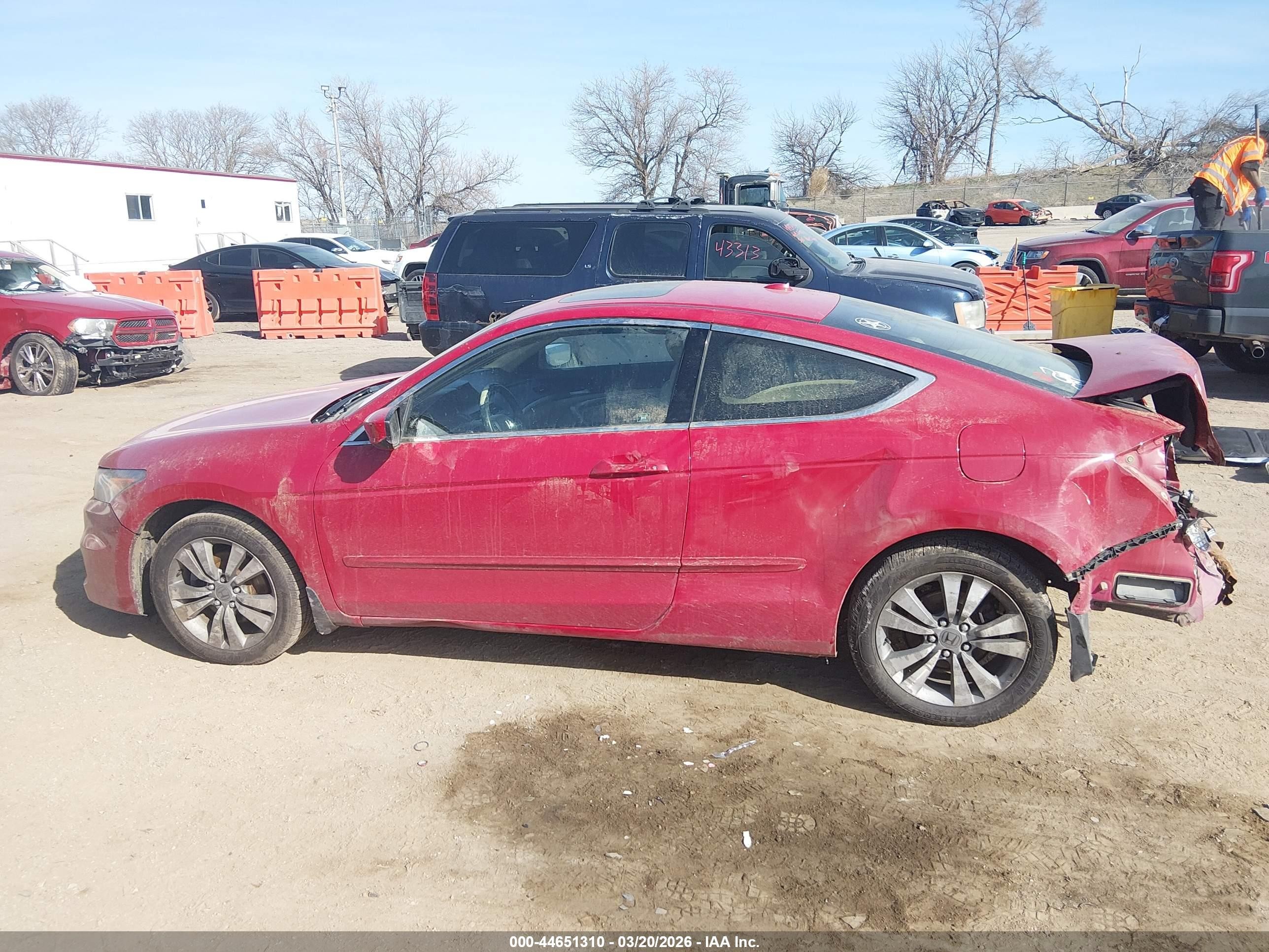 2012 Honda Accord 2.4 Ex-l Red vin: 1HGCS1B81CA010326