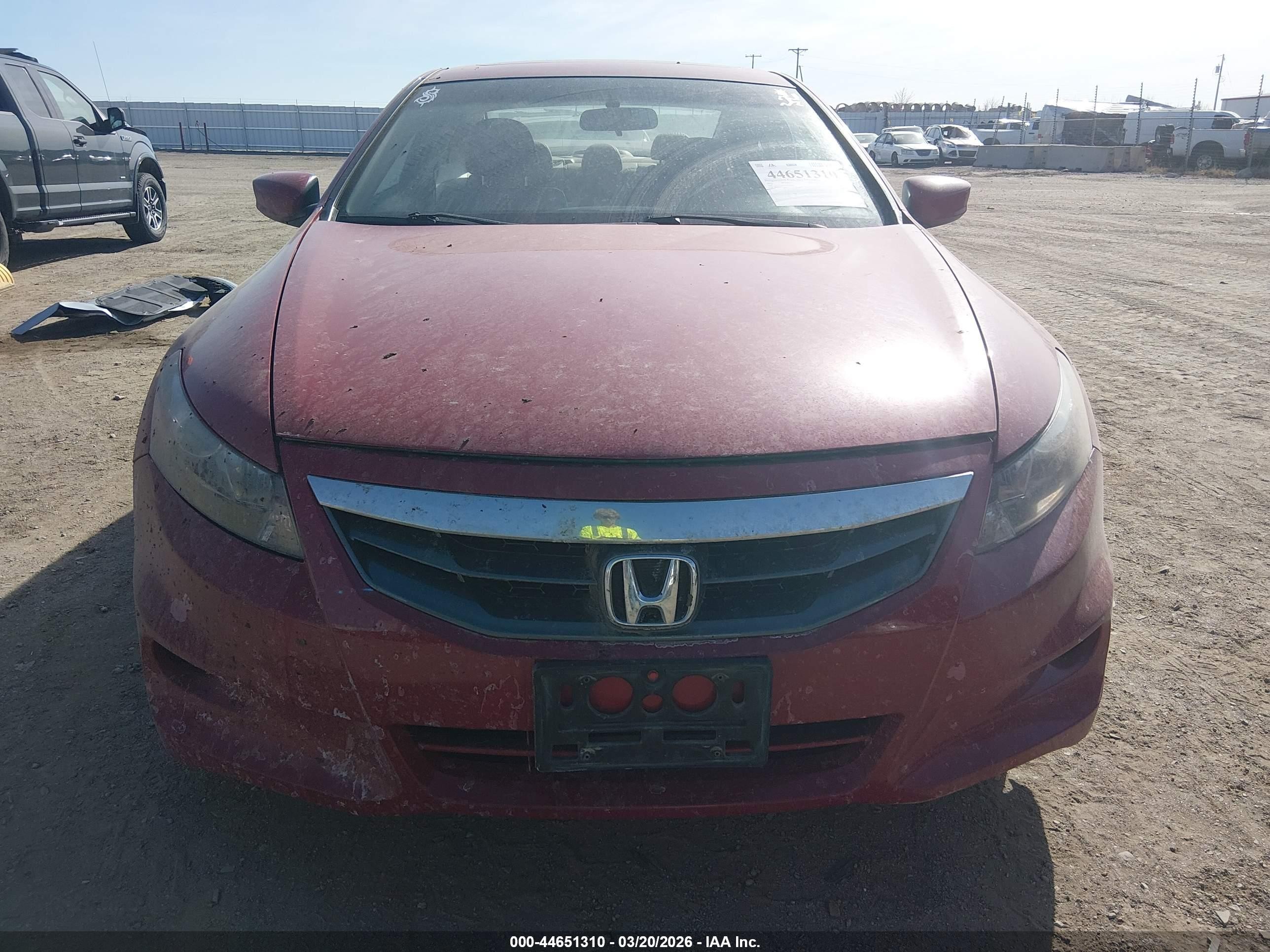 2012 Honda Accord 2.4 Ex-l Red vin: 1HGCS1B81CA010326