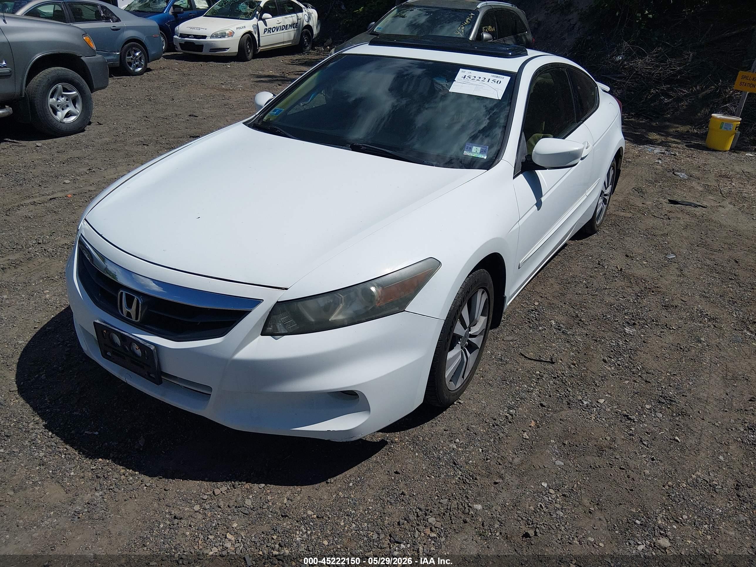 2011 Honda Accord 2.4 Ex-l White vin: 1HGCS1B82BA001522