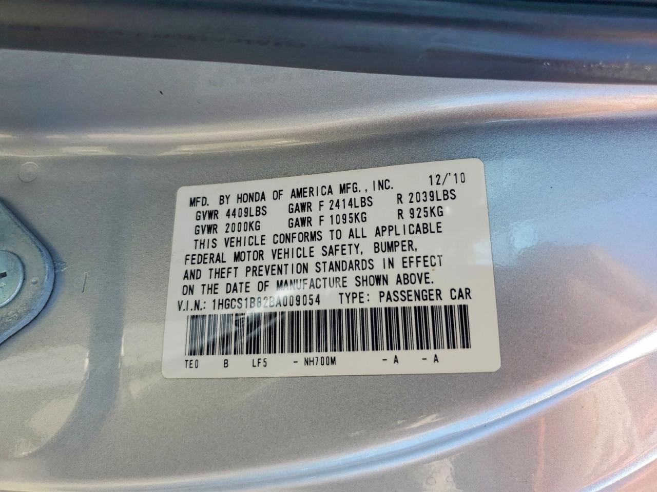 2011 Honda Accord Exl Silver vin: 1HGCS1B82BA009054
