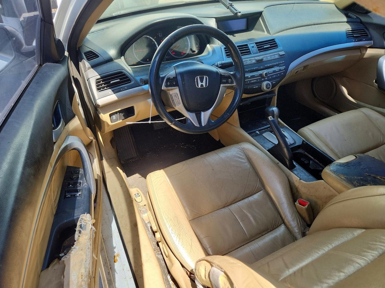 2012 Honda Accord Exl White vin: 1HGCS1B82CA012781
