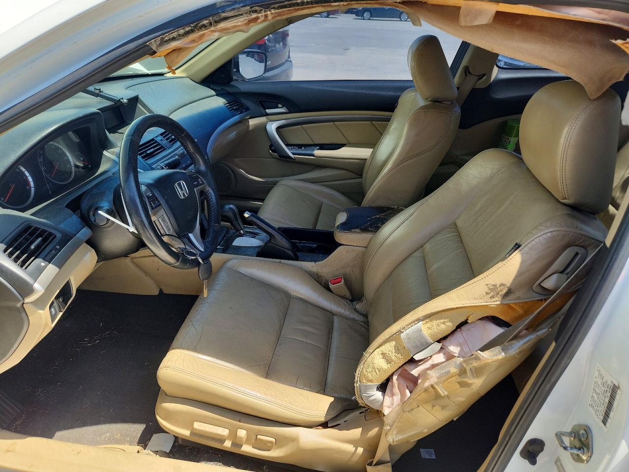 2012 Honda Accord Exl White vin: 1HGCS1B82CA012781