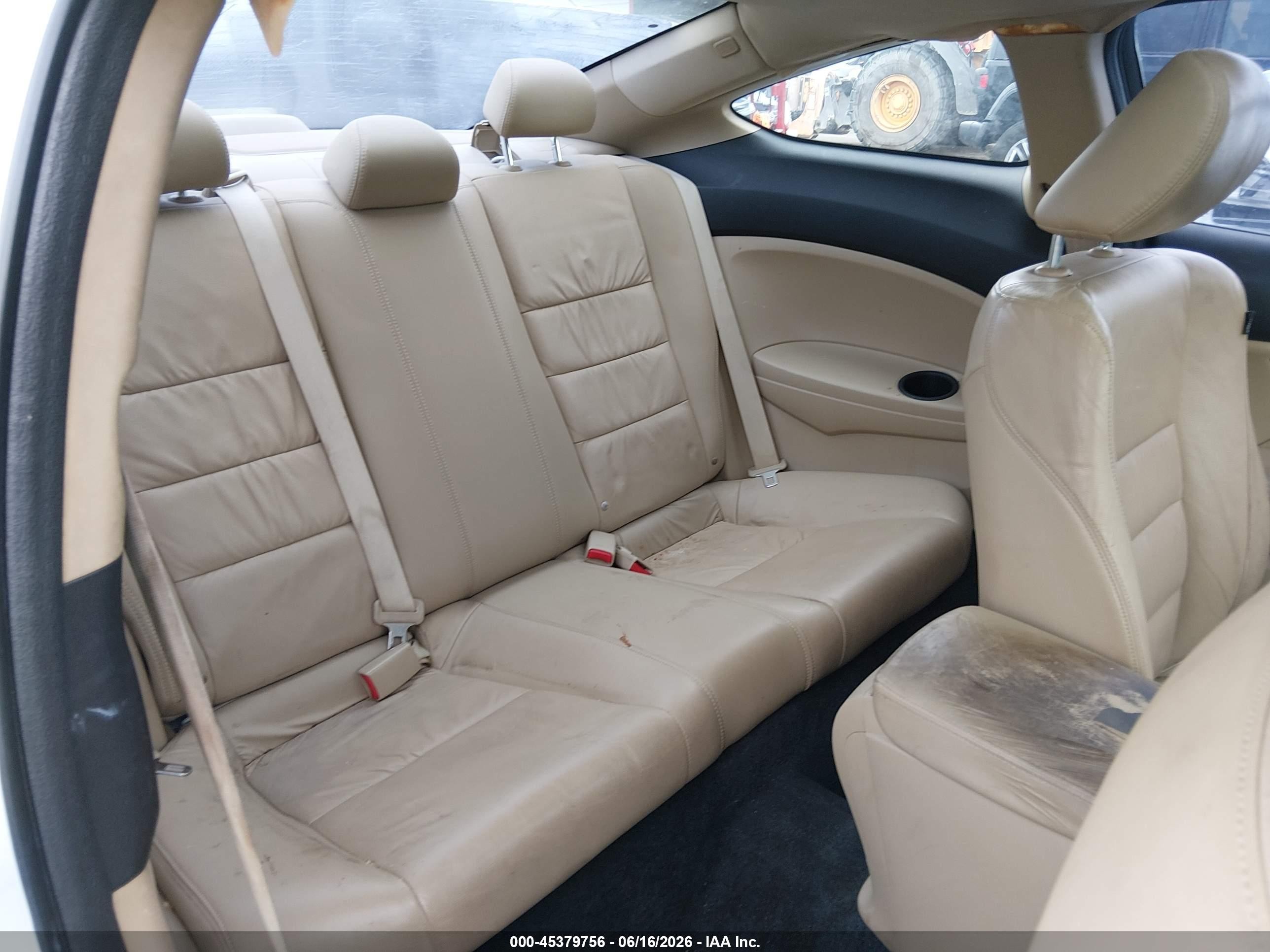2012 Honda Accord 2.4 Ex-l White vin: 1HGCS1B82CA016068
