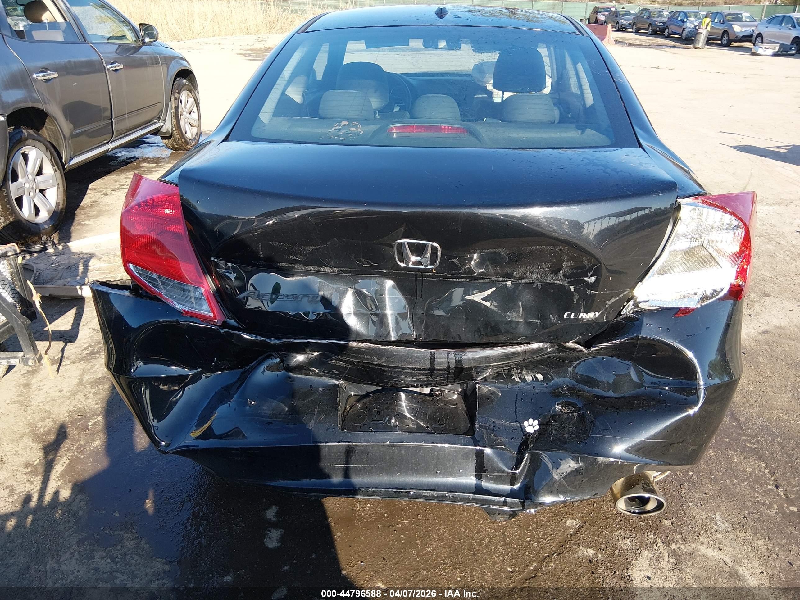 2012 Honda Accord 2.4 Ex-l Черный vin: 1HGCS1B82CA020721