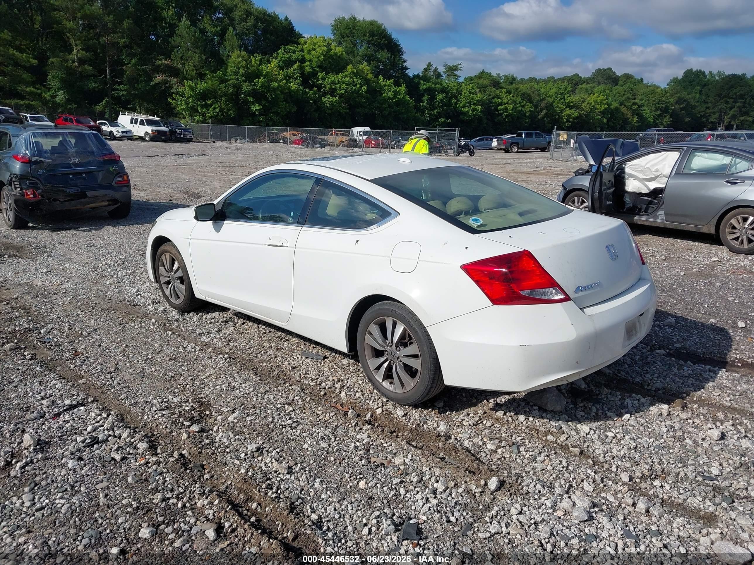 2012 Honda Accord 2.4 Ex-l Белый vin: 1HGCS1B82CA023795