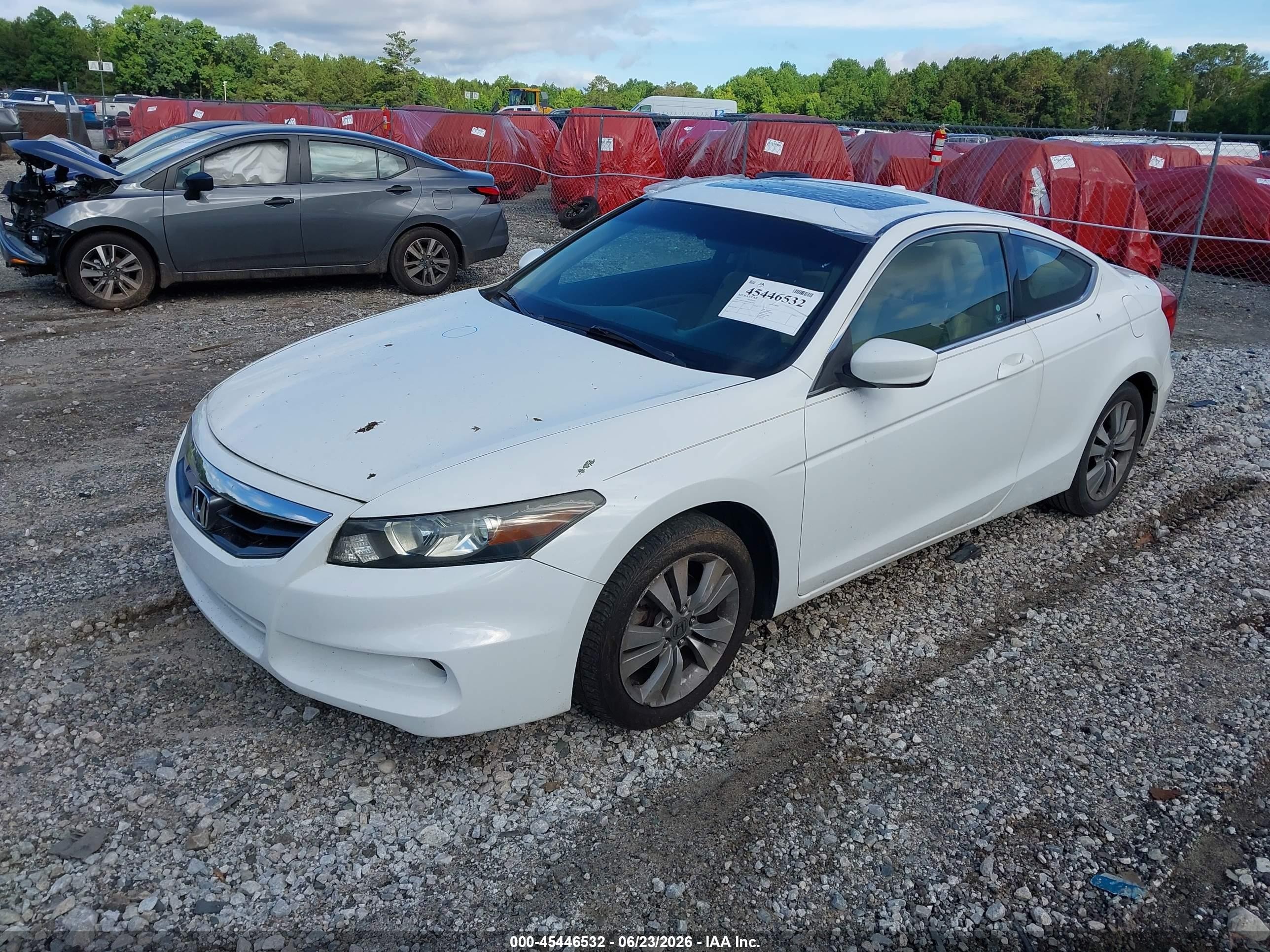 2012 Honda Accord 2.4 Ex-l Белый vin: 1HGCS1B82CA023795