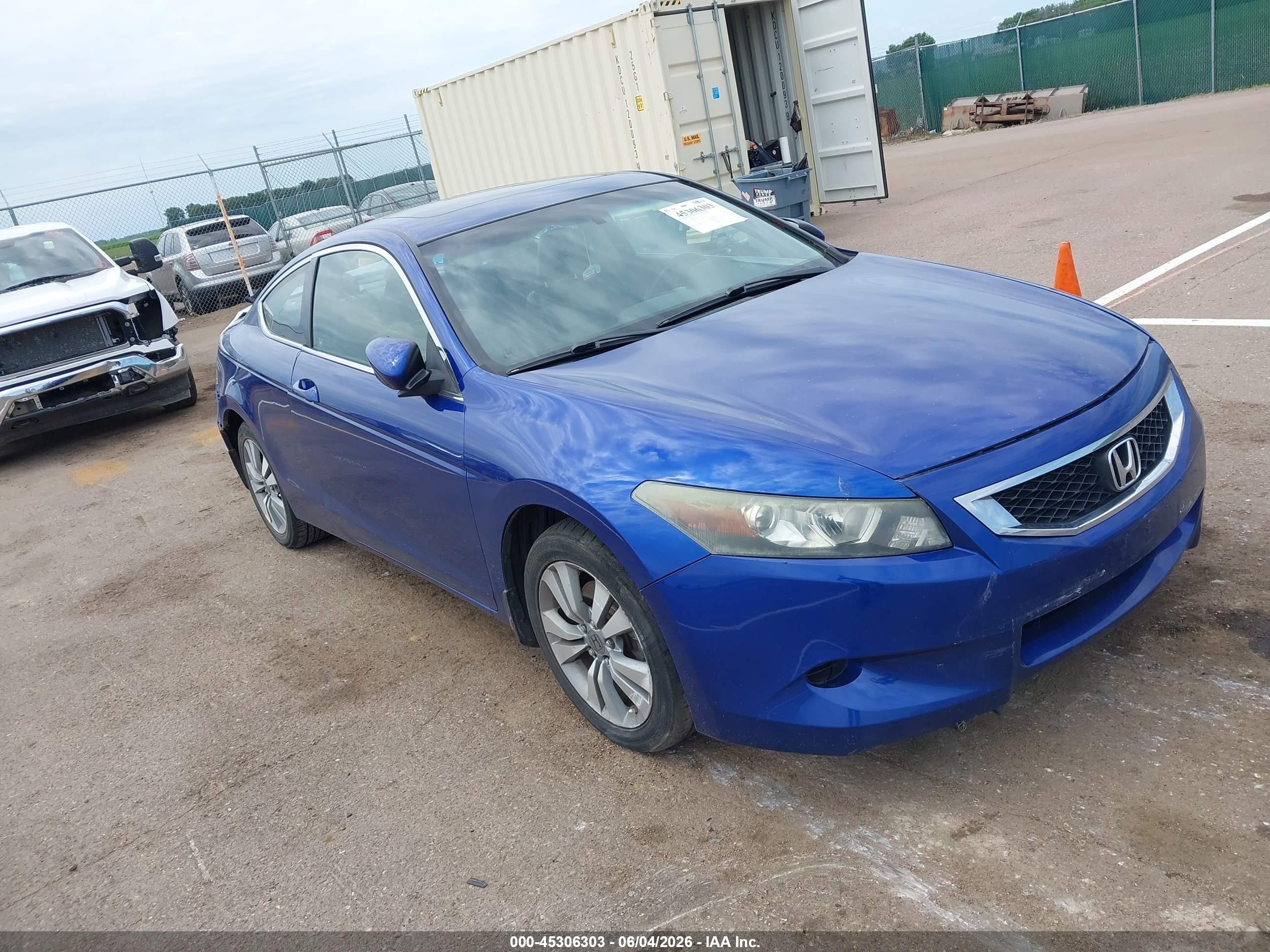 2010 Honda Accord 2.4 Ex-l Blue vin: 1HGCS1B83AA002077