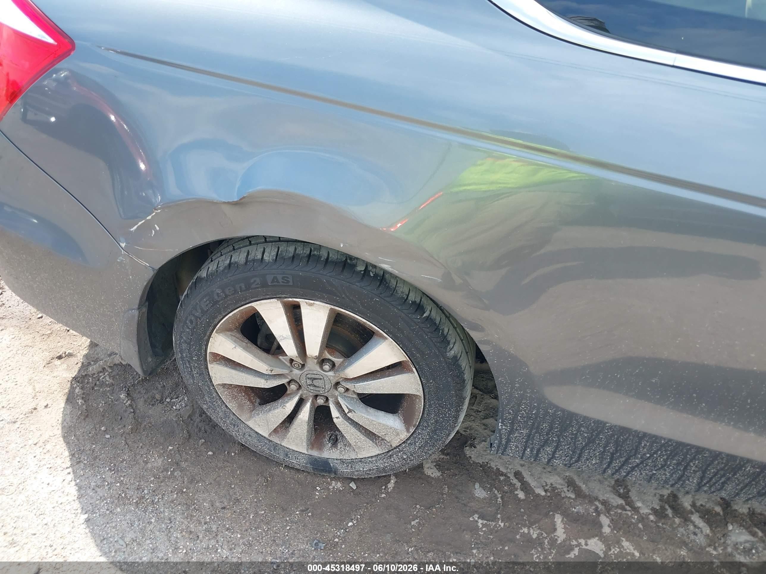 2010 Honda Accord 2.4 Ex-l Gray vin: 1HGCS1B83AA006954