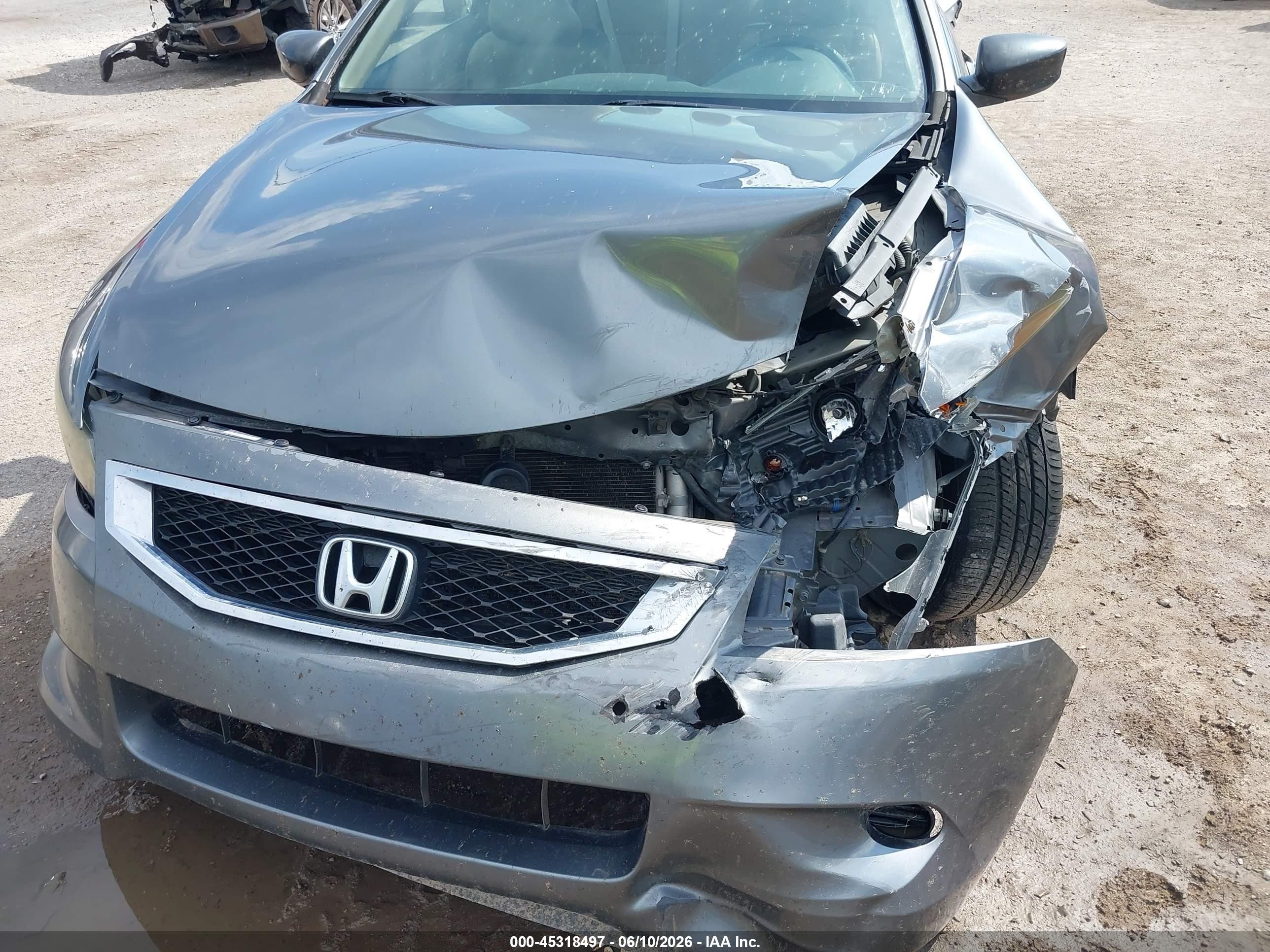 2010 Honda Accord 2.4 Ex-l Gray vin: 1HGCS1B83AA006954