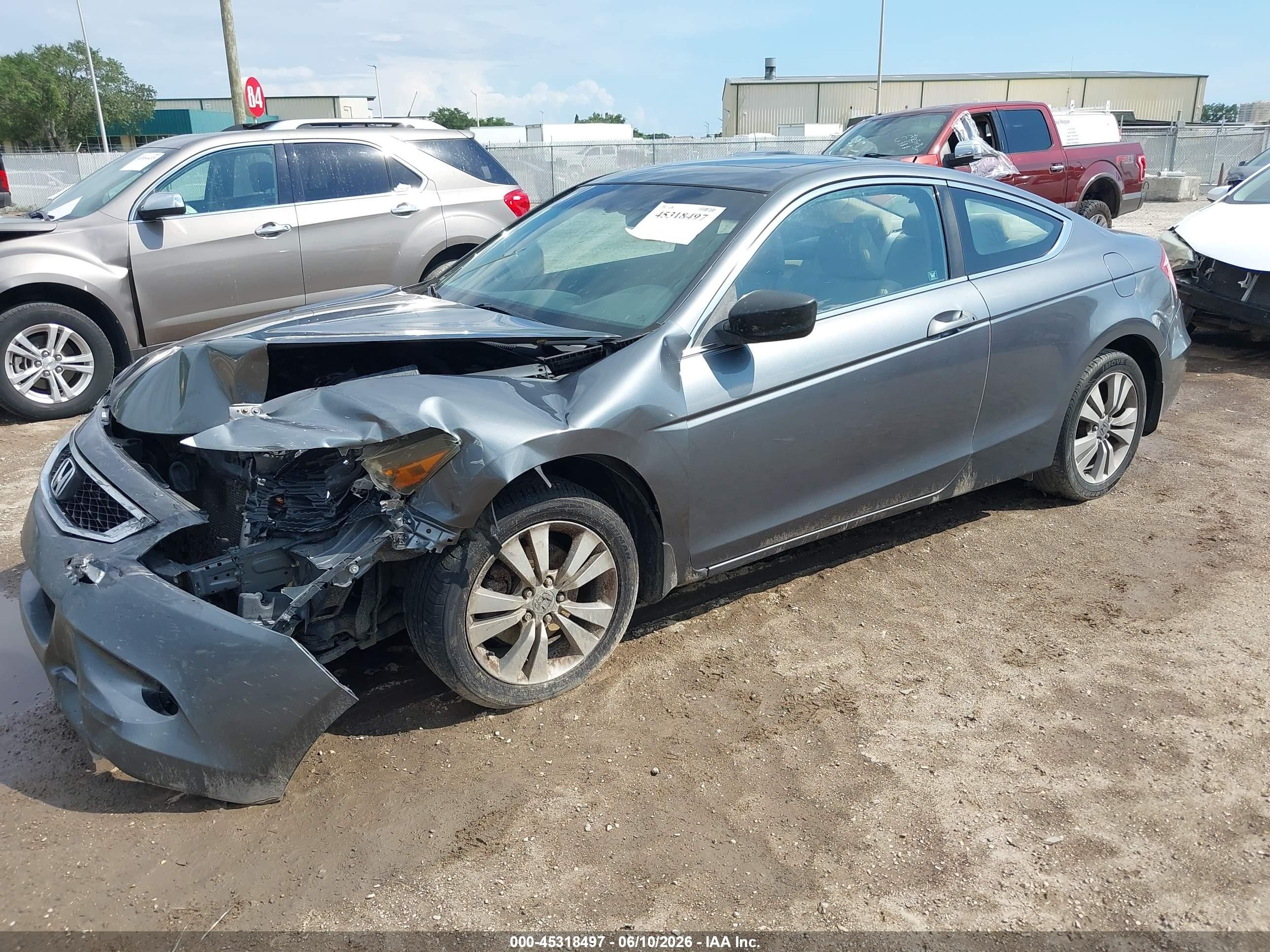 2010 Honda Accord 2.4 Ex-l Gray vin: 1HGCS1B83AA006954
