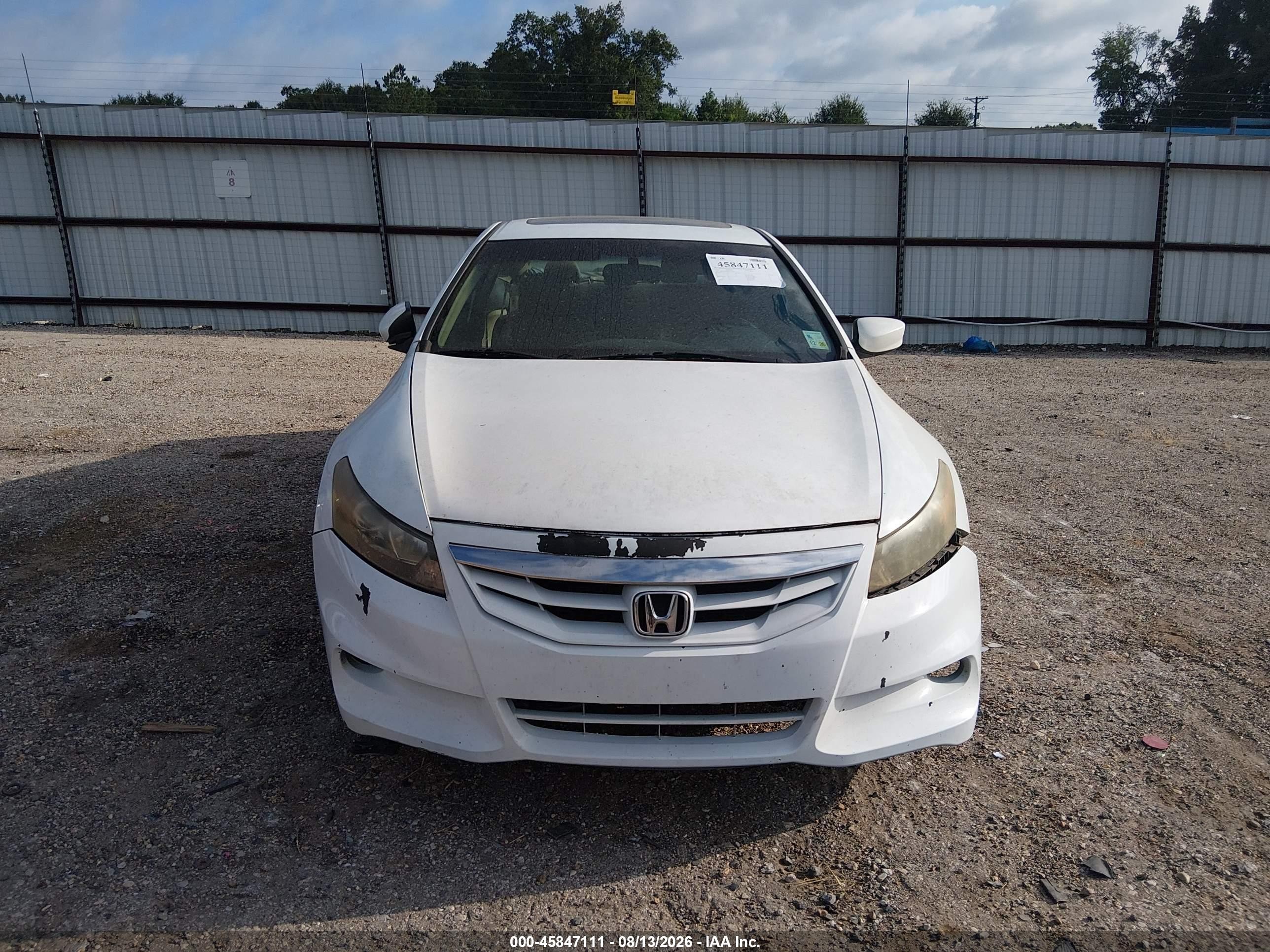 2011 Honda Accord 2.4 Ex-l White vin: 1HGCS1B84BA013932
