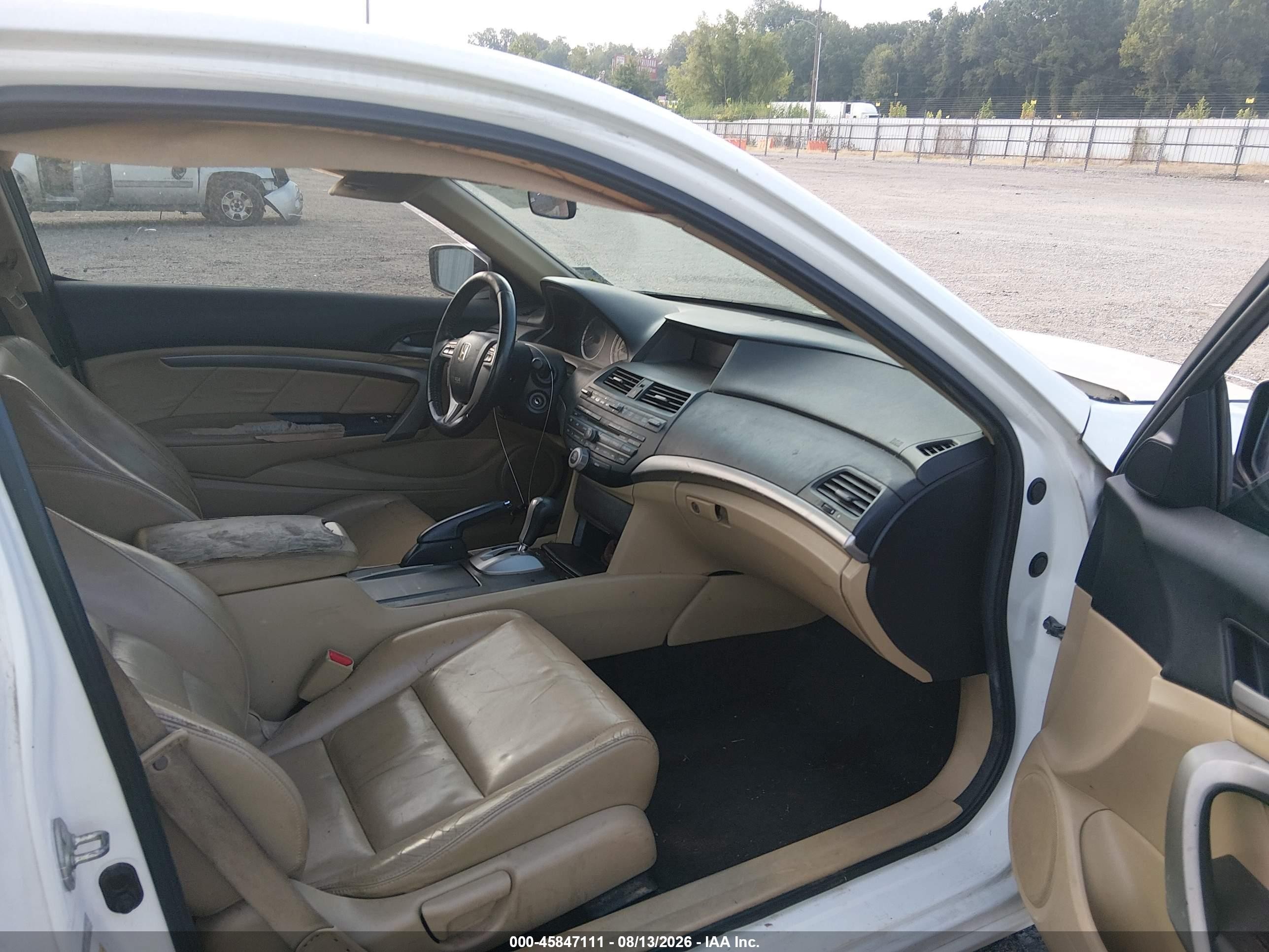 2011 Honda Accord 2.4 Ex-l White vin: 1HGCS1B84BA013932