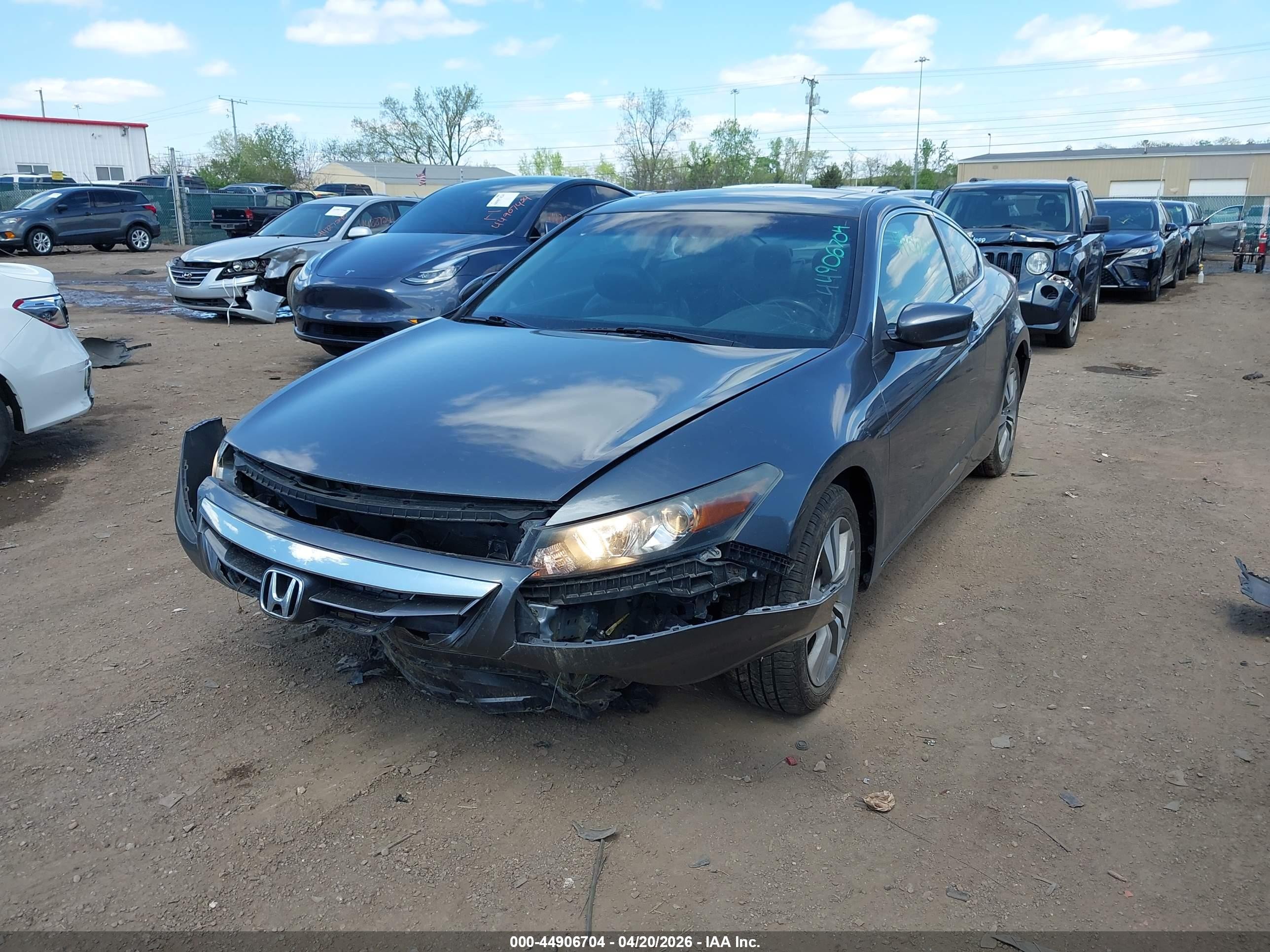 2012 Honda Accord 2.4 Ex-l Gray vin: 1HGCS1B84CA000650