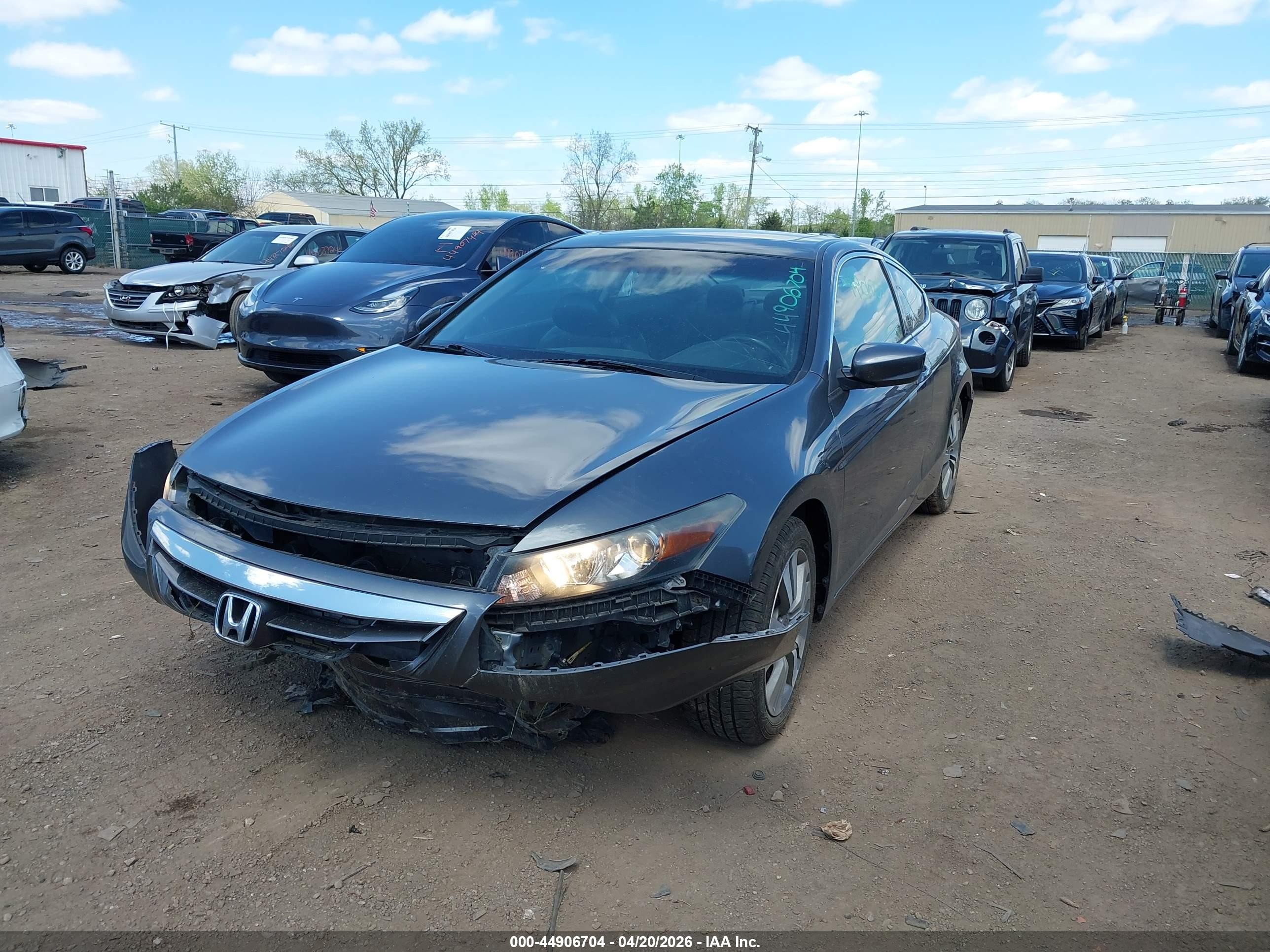 2012 Honda Accord 2.4 Ex-l Gray vin: 1HGCS1B84CA000650