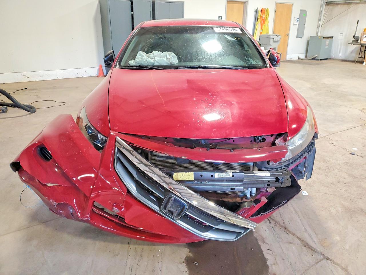 2012 Honda Accord Exl Red vin: 1HGCS1B84CA022003