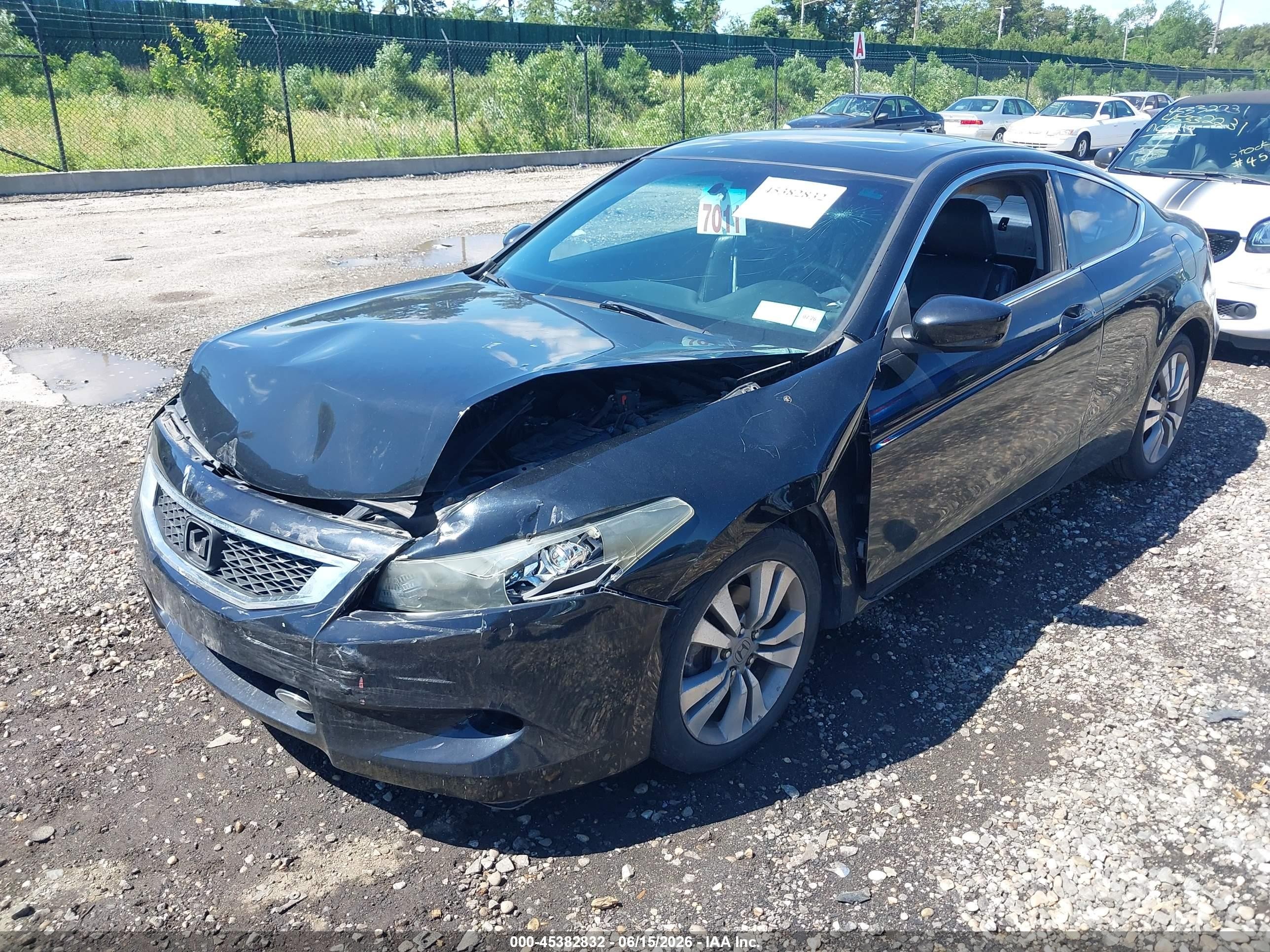 2010 Honda Accord 2.4 Ex-l Black vin: 1HGCS1B85AA014604
