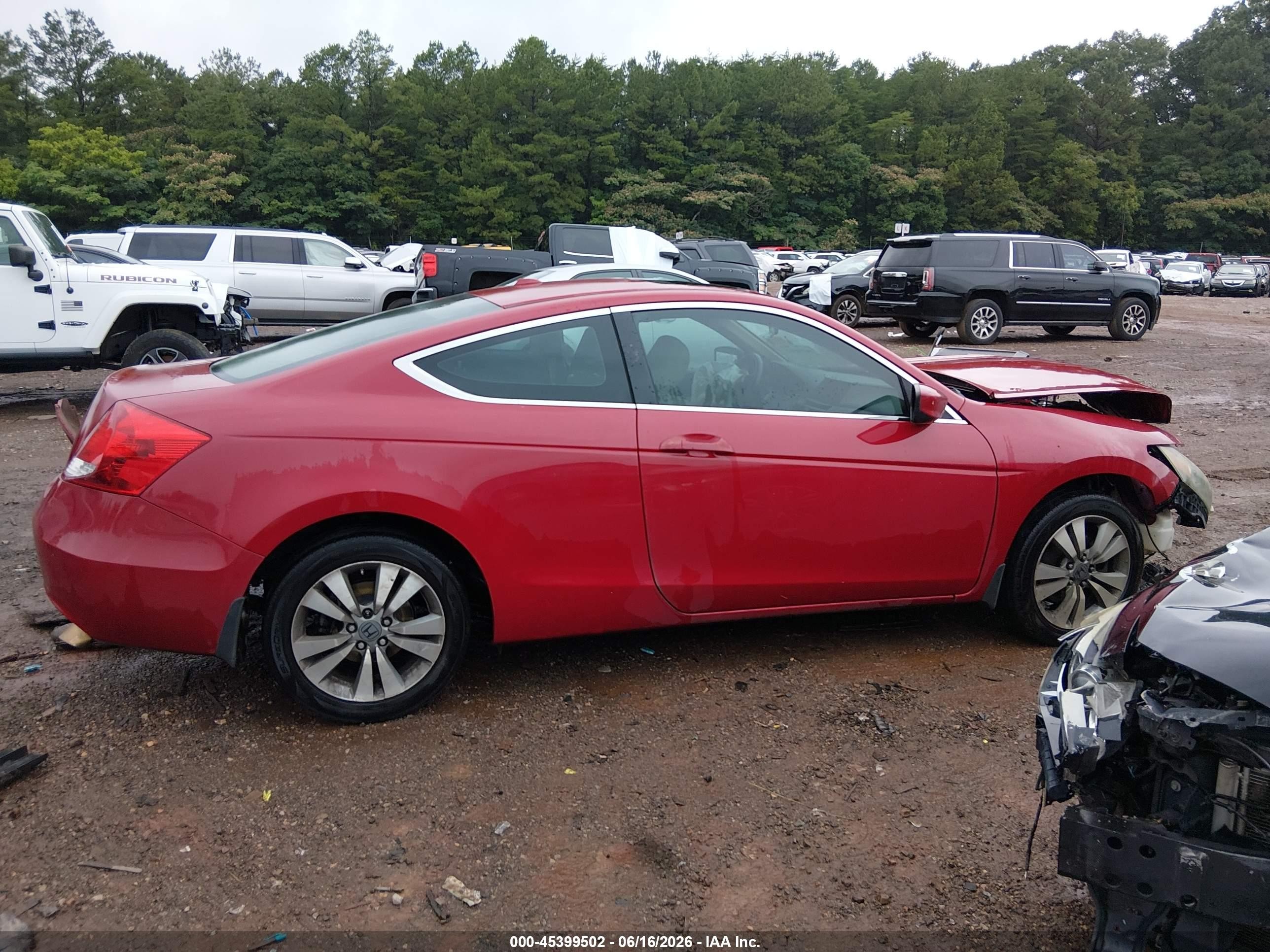 2011 Honda Accord 2.4 Ex-l Red vin: 1HGCS1B85BA003345
