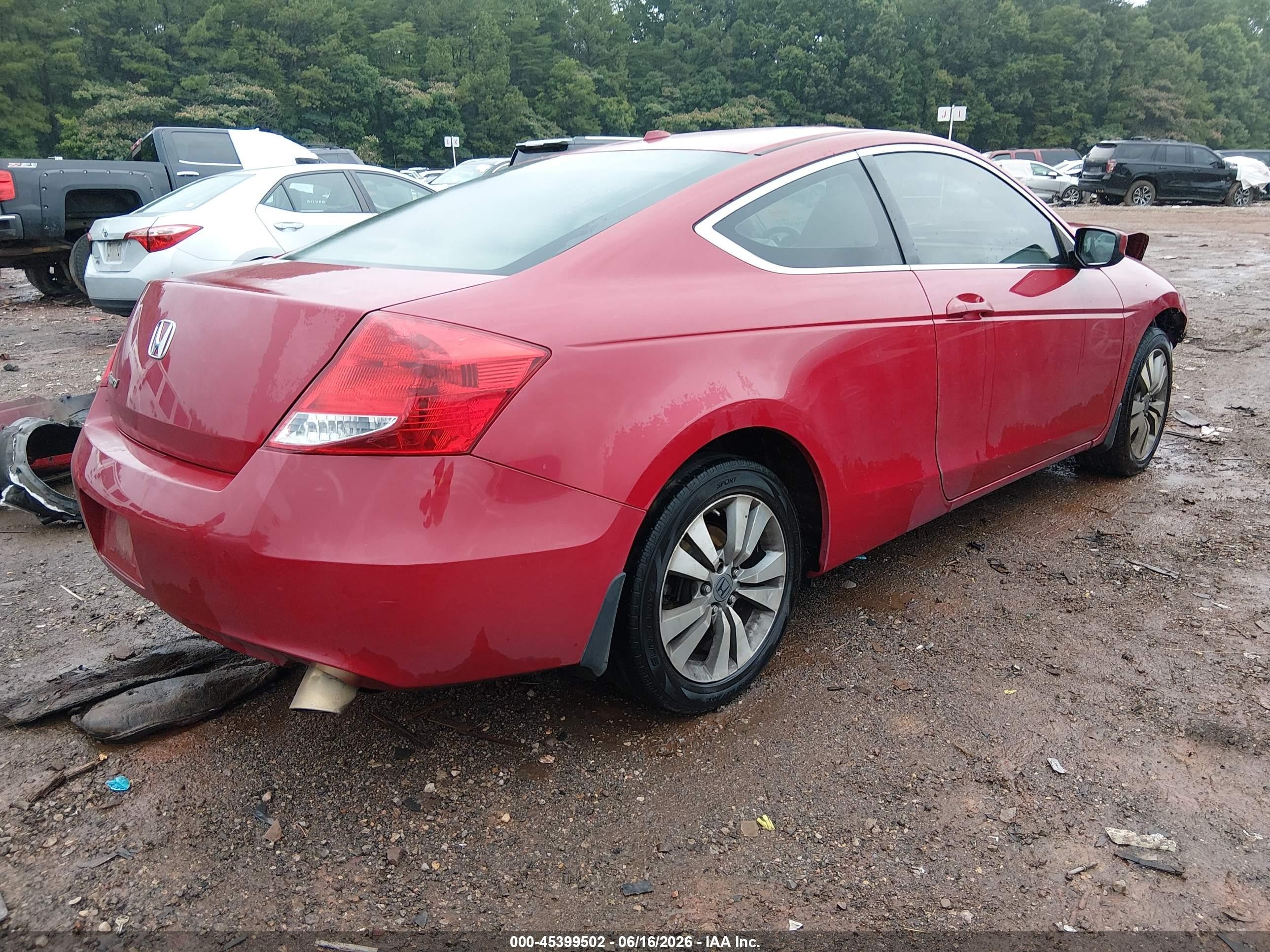 2011 Honda Accord 2.4 Ex-l Red vin: 1HGCS1B85BA003345