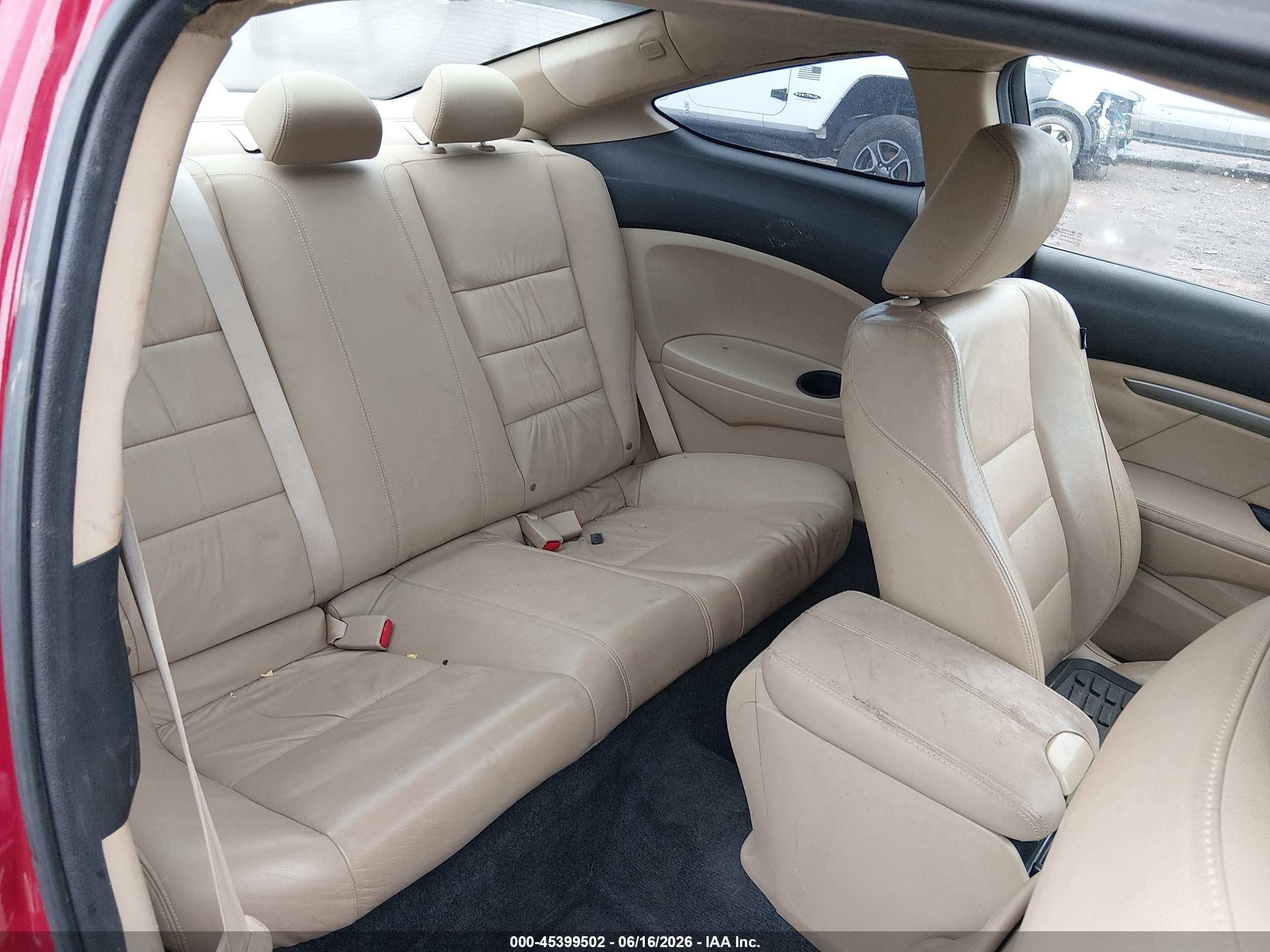 2011 Honda Accord 2.4 Ex-l Red vin: 1HGCS1B85BA003345